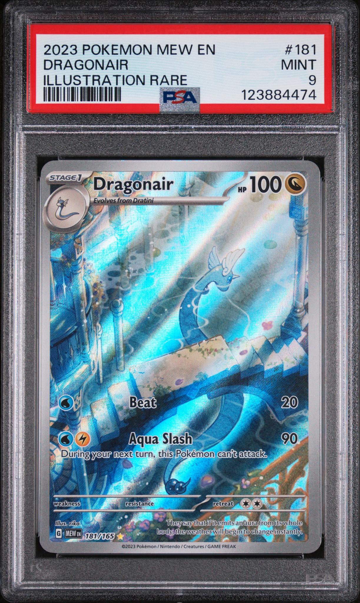 2023 Pokemon Scarlet and Violet 151 Illustration Rare Dragonair #181 PSA 9