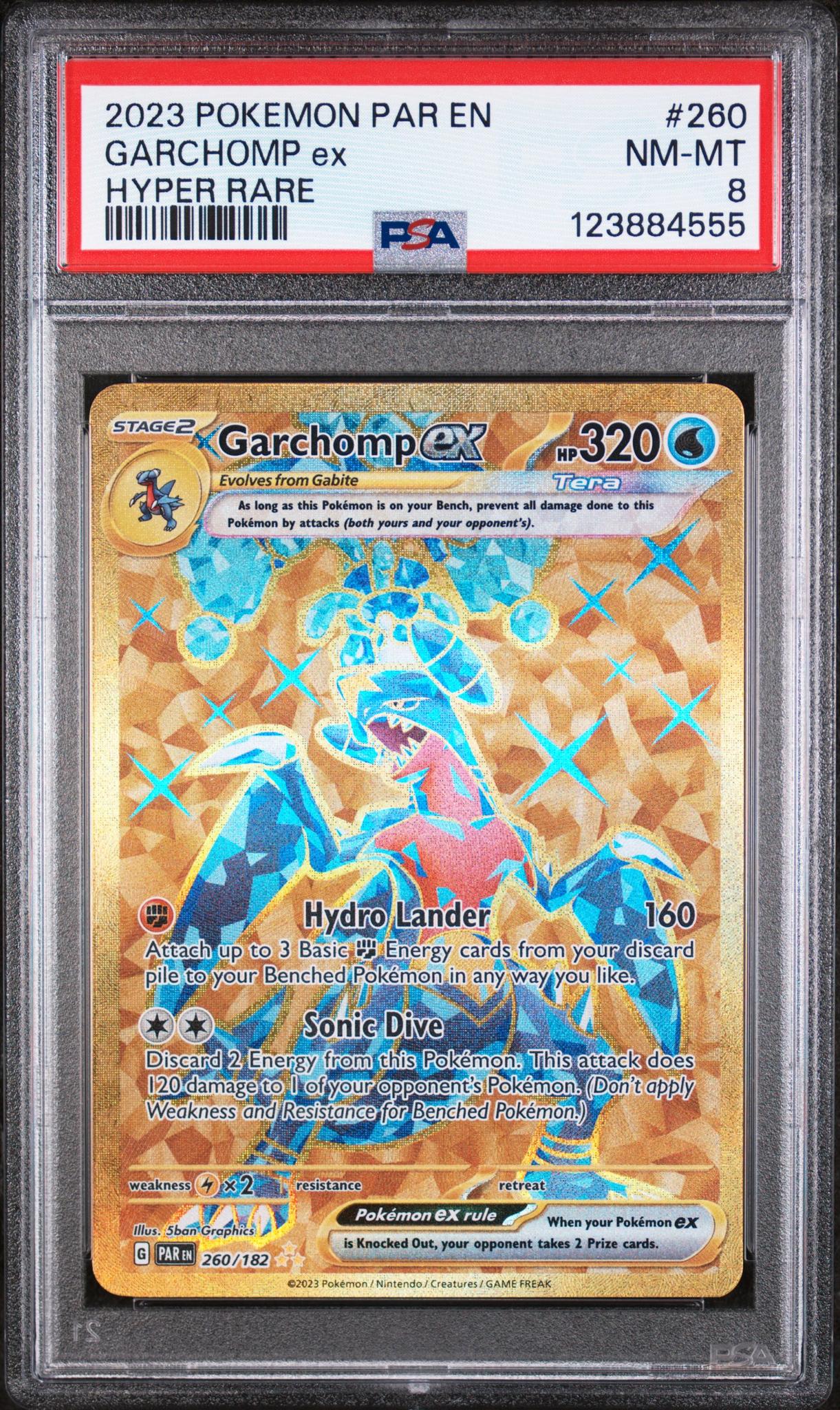 2023 Pokemon Scarlet and Violet Paradox Rift Garchomp Ex #260 PSA 8