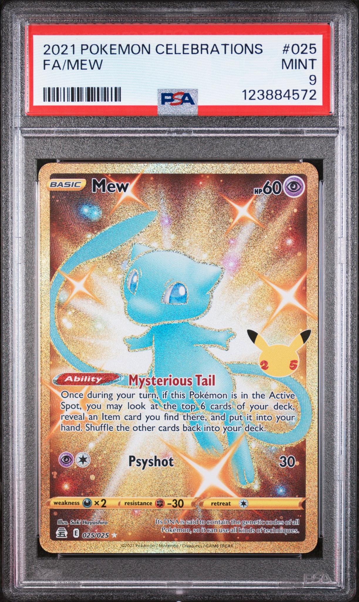 2021 Pokemon Celebrations Mew #25 PSA 9