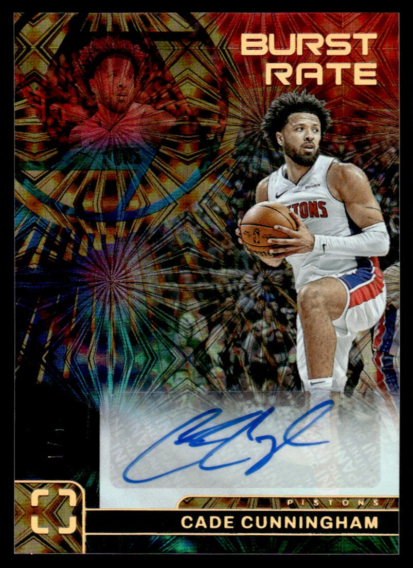 2024 Panini Photogenic BRS-CUN Cade Cunningham Burst Rate Detroit Pistons Auto
