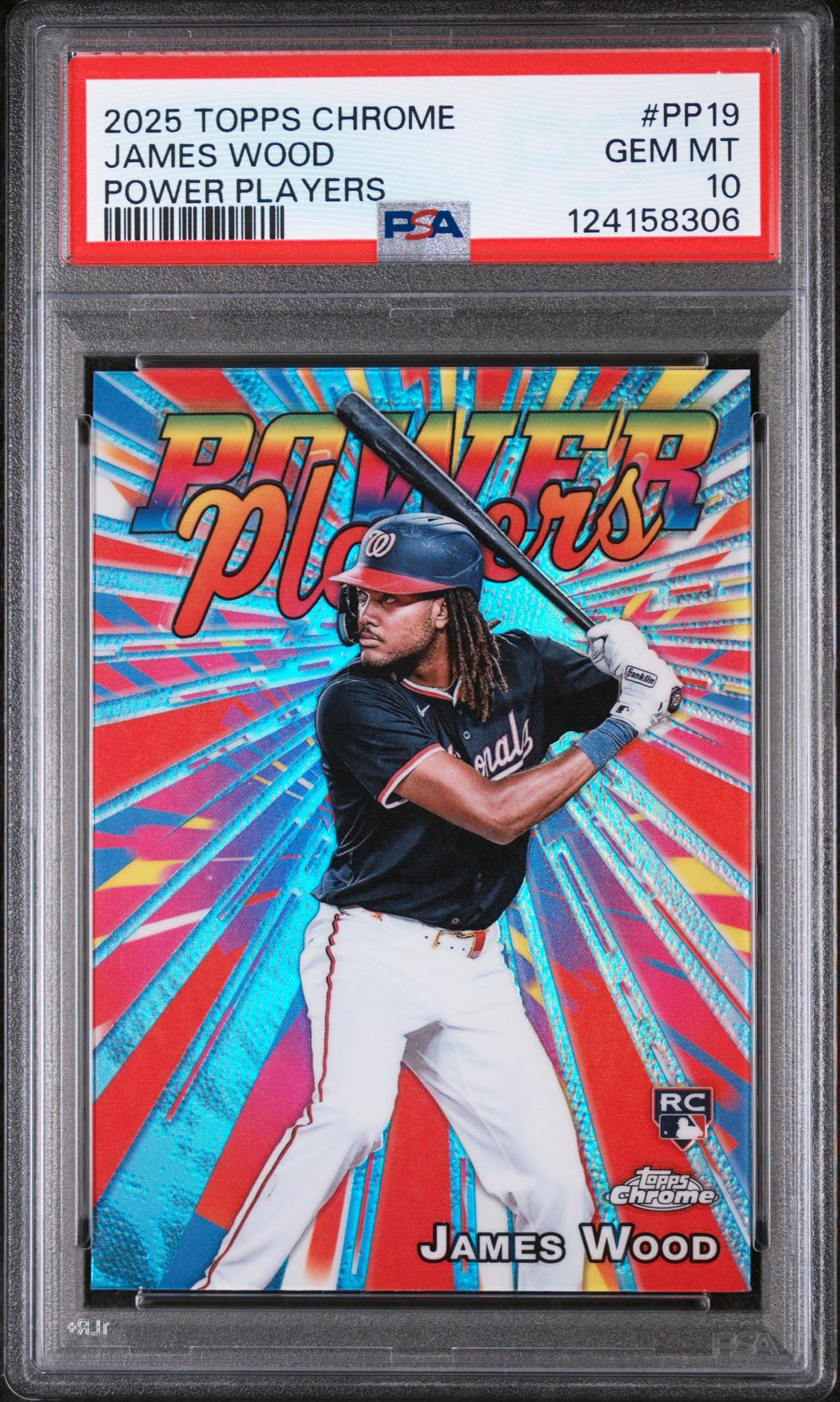 2025 Topps Chrome Power Players James Wood #PP-19 PSA 10