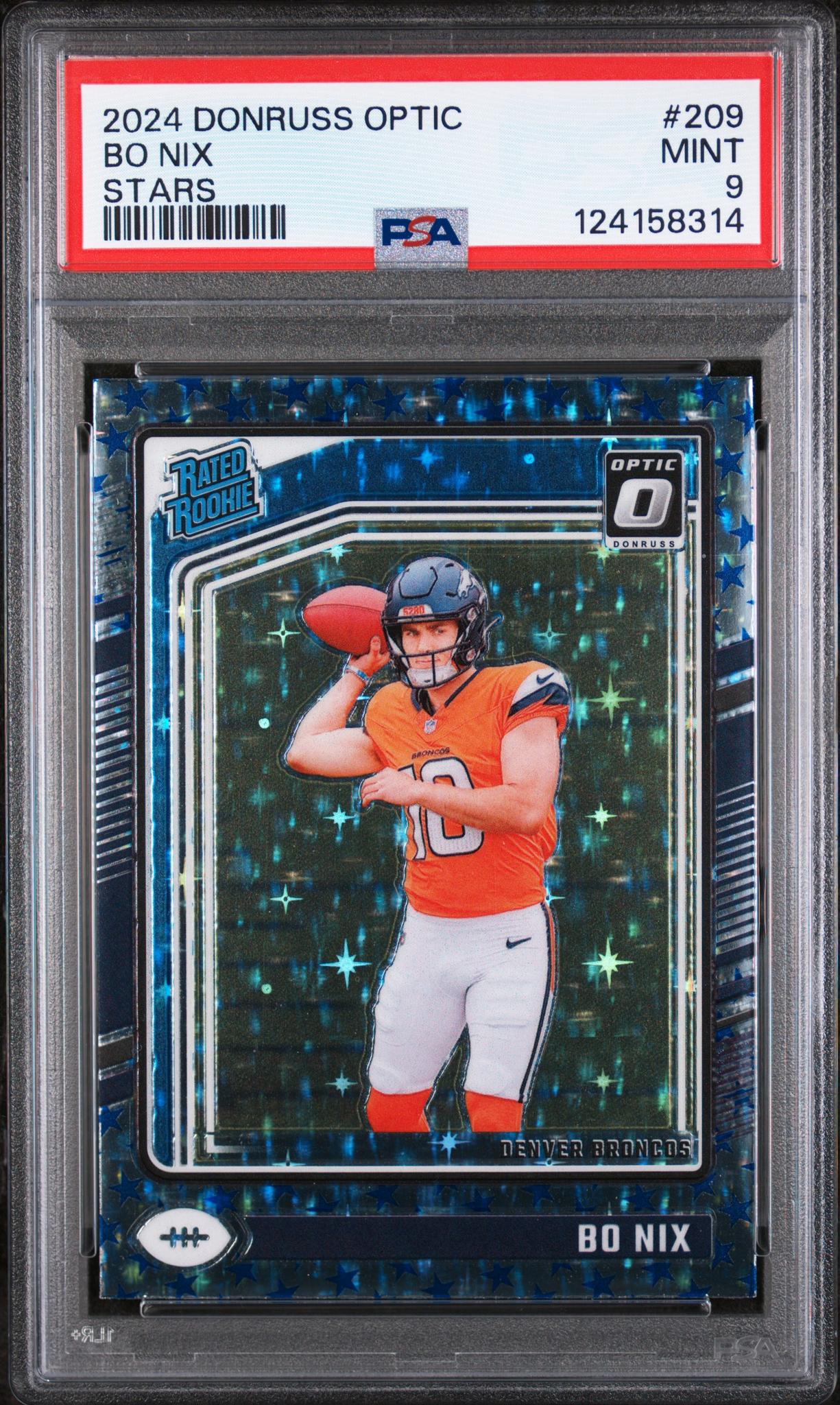 2024 Optic Stars Bo Nix #209 PSA 9