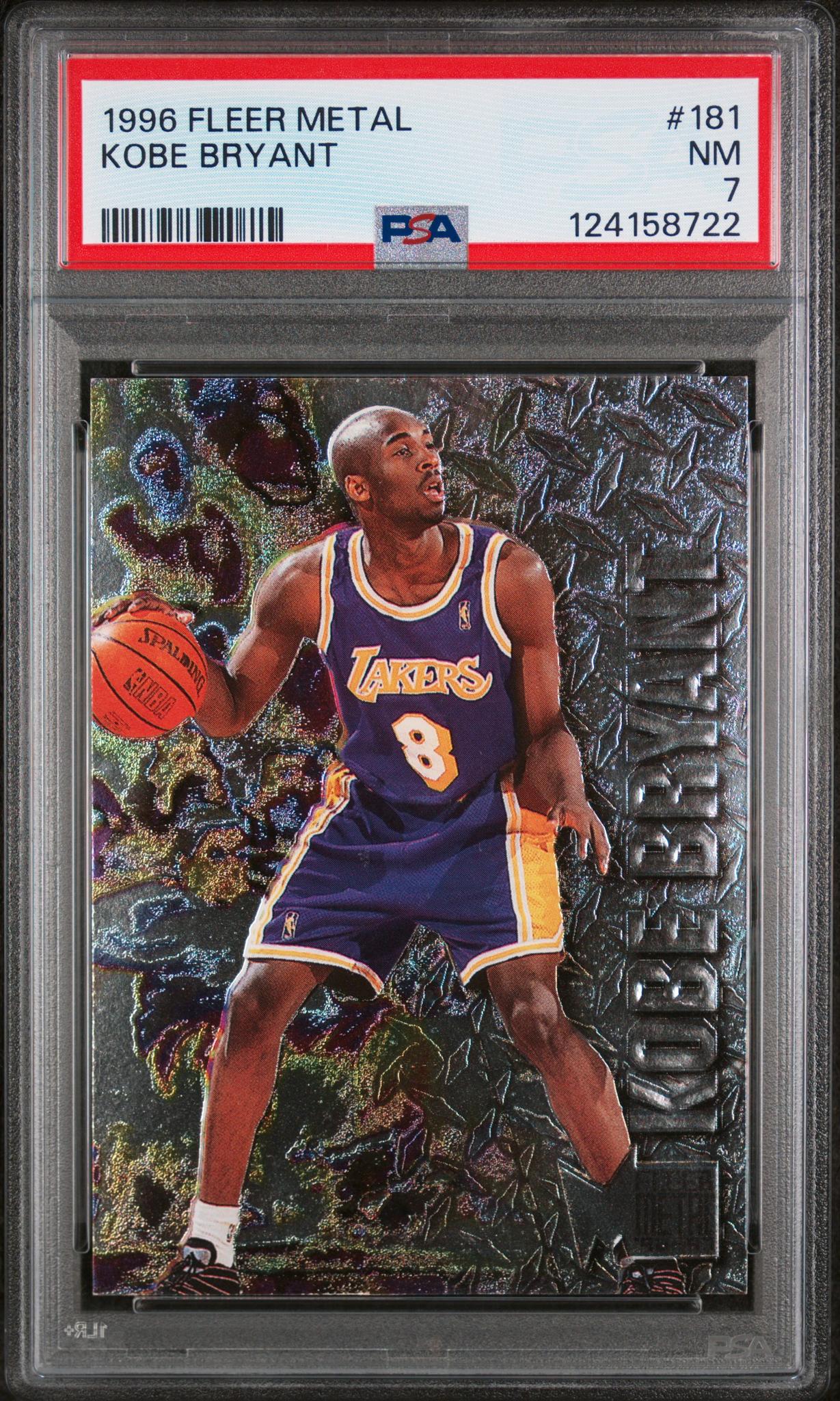 1996 Fleer Metal Kobe Bryant #181 PSA 7