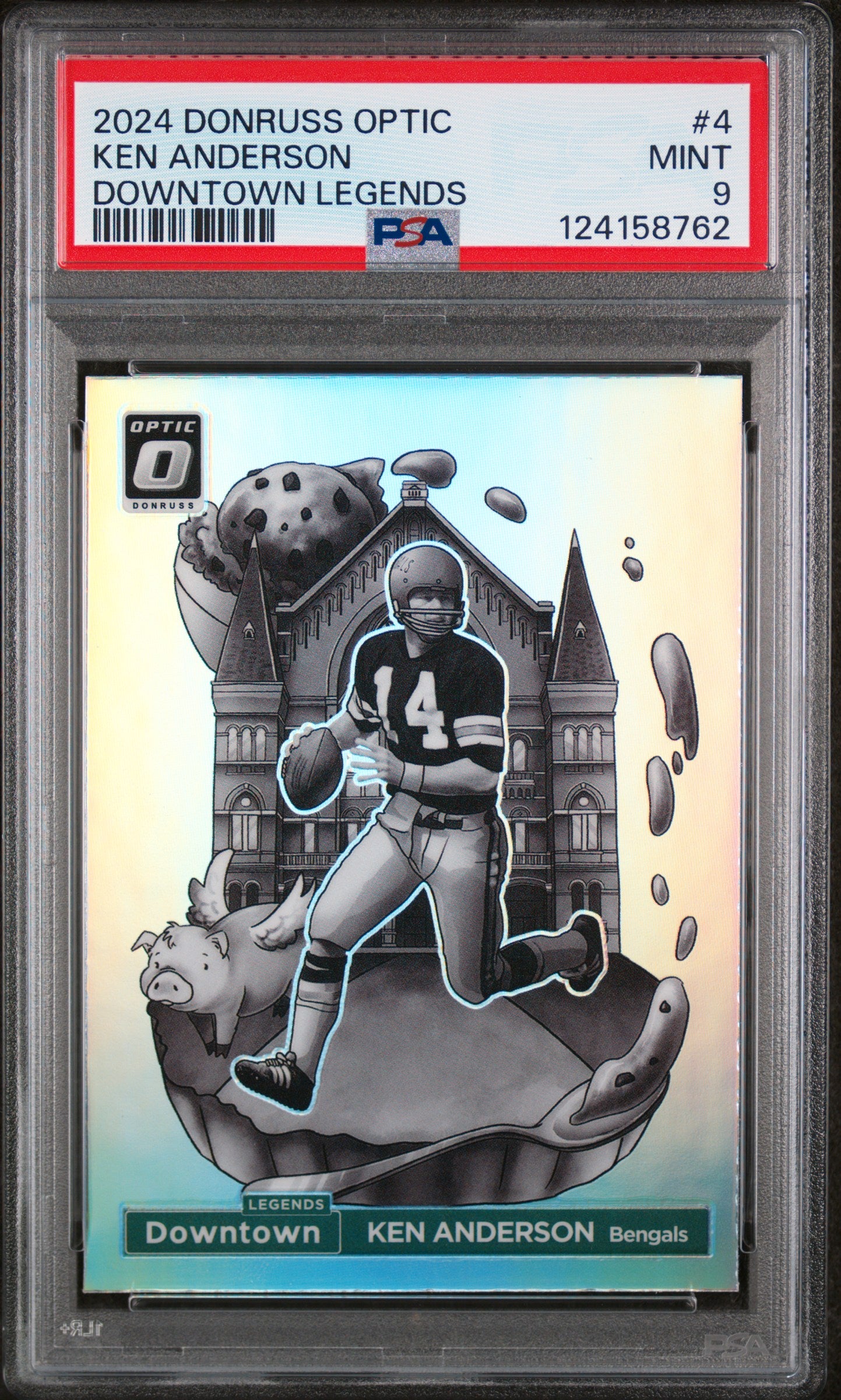 2024 Panini Donruss Optic Downtown Legends Ken Anderson #4 PSA 9