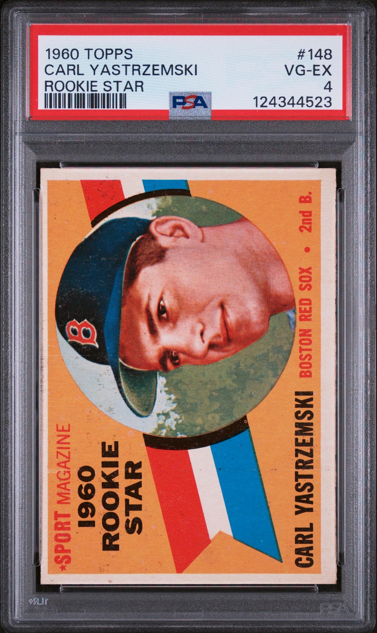 1960 Topps Rookie Star Carl Yastrzemski #148 PSA 4