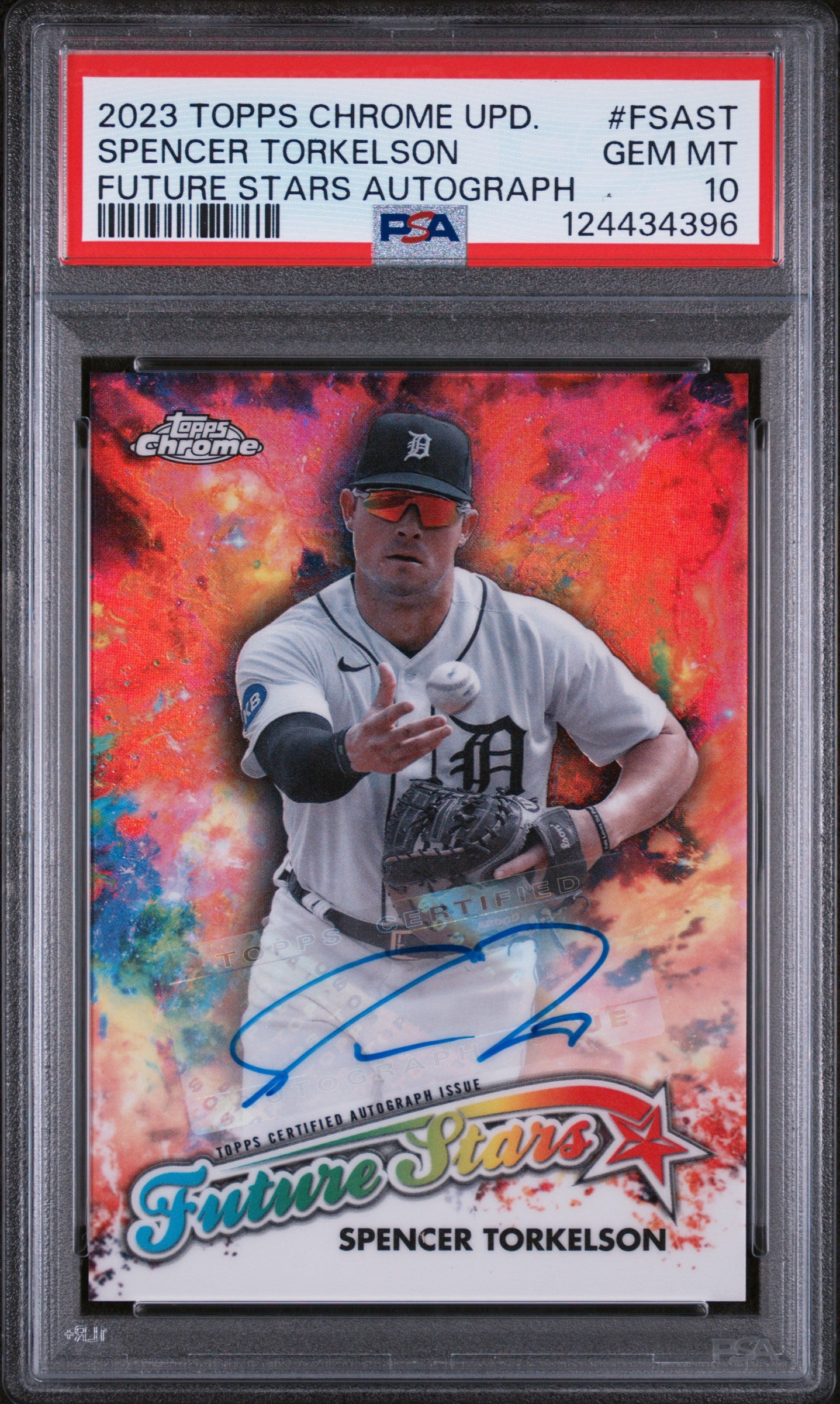 2023 Topps Chrome Update Future Stars Autograph Spencer Torkelson #FSAST /99 PSA 10