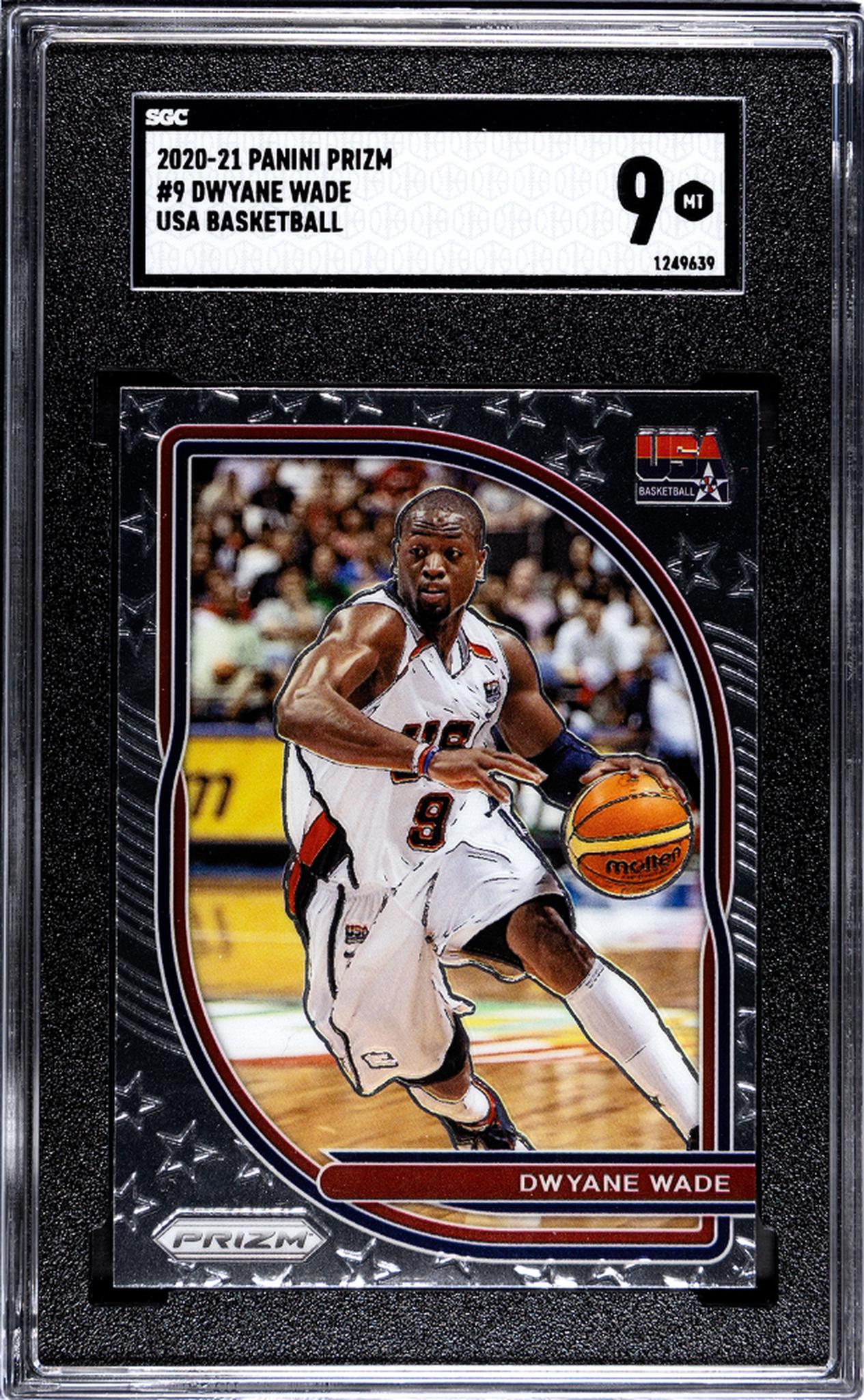 2020-21 Panini Prizm #9 Dwyane Wade USA Basketball SGC 9