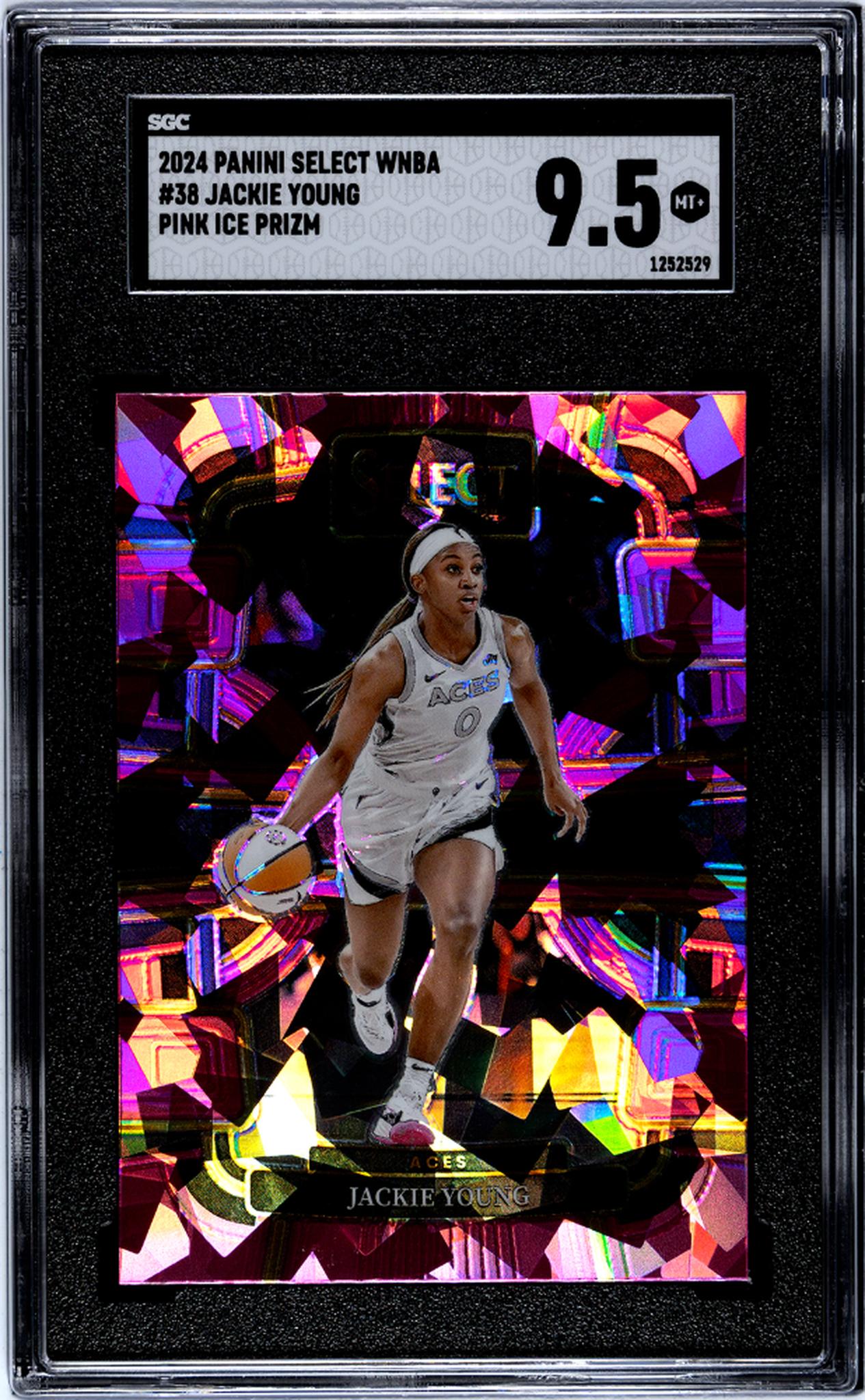 2024 Panini Select Pink Ice Prizm Jackie Young #38 SGC 9.5