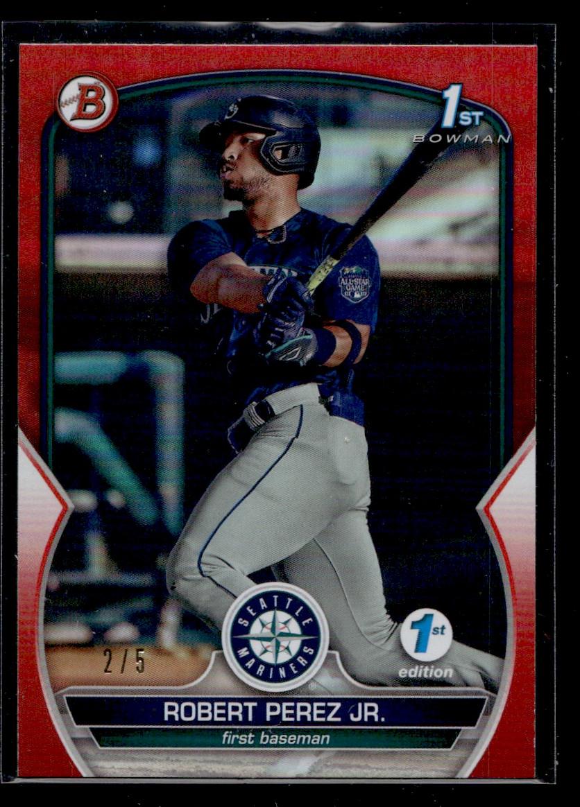 2023 Bowman 1st Edition Red Robert Perez Jr. #BPPF-124 /5