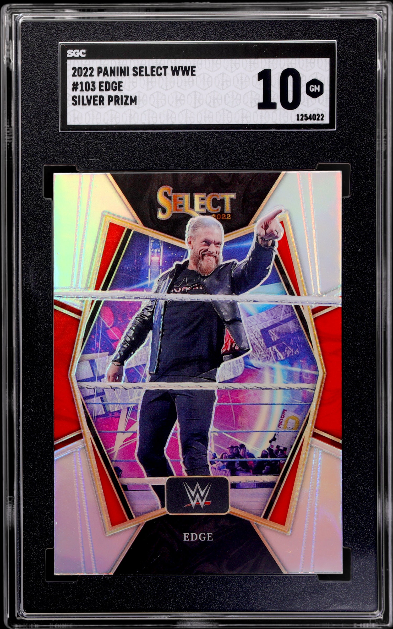2022 Panini Select WWE Edge #103 Silver Prizm SGC 10