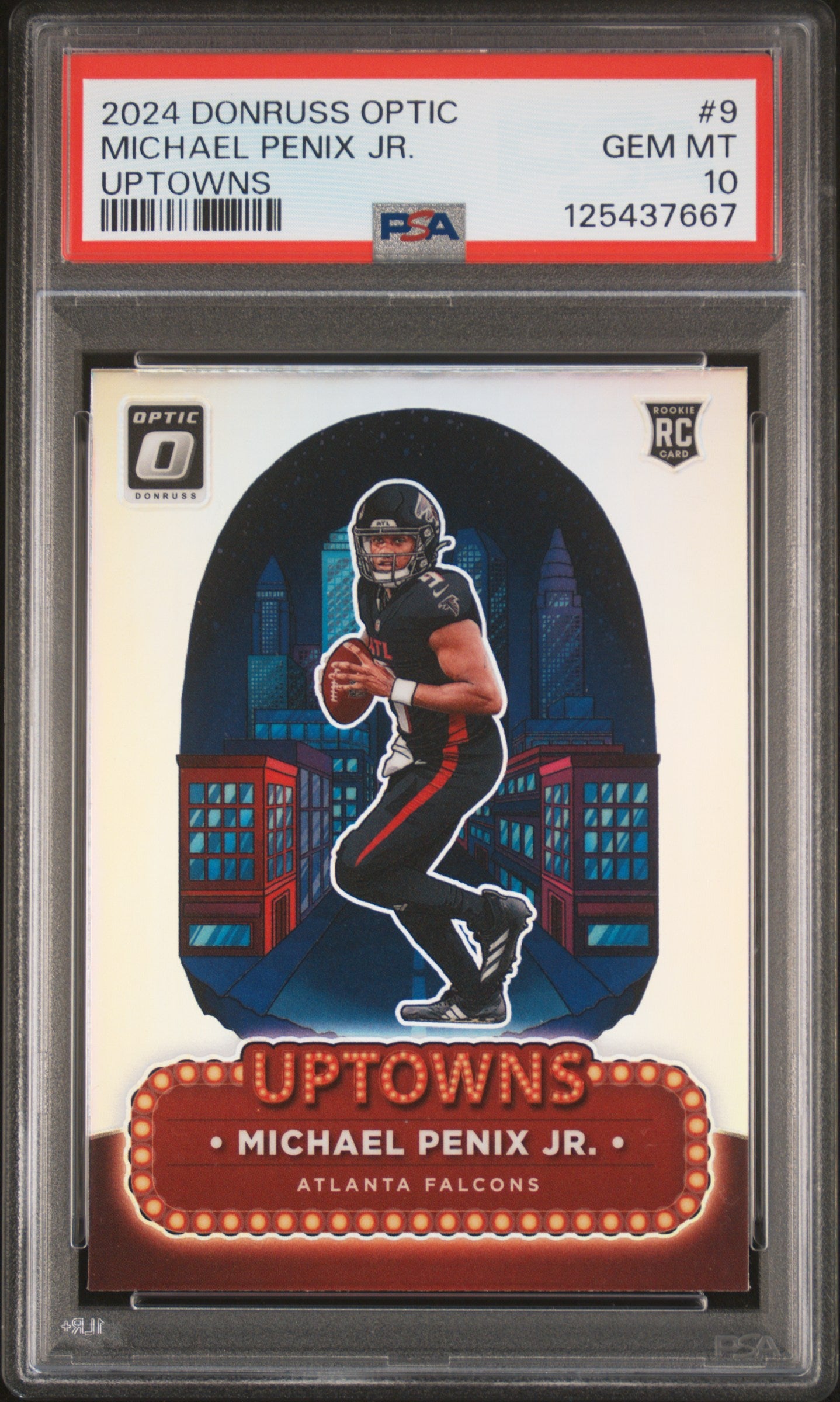 2024 Donruss Optic Uptowns Michael Penix Jr. #9 PSA 10