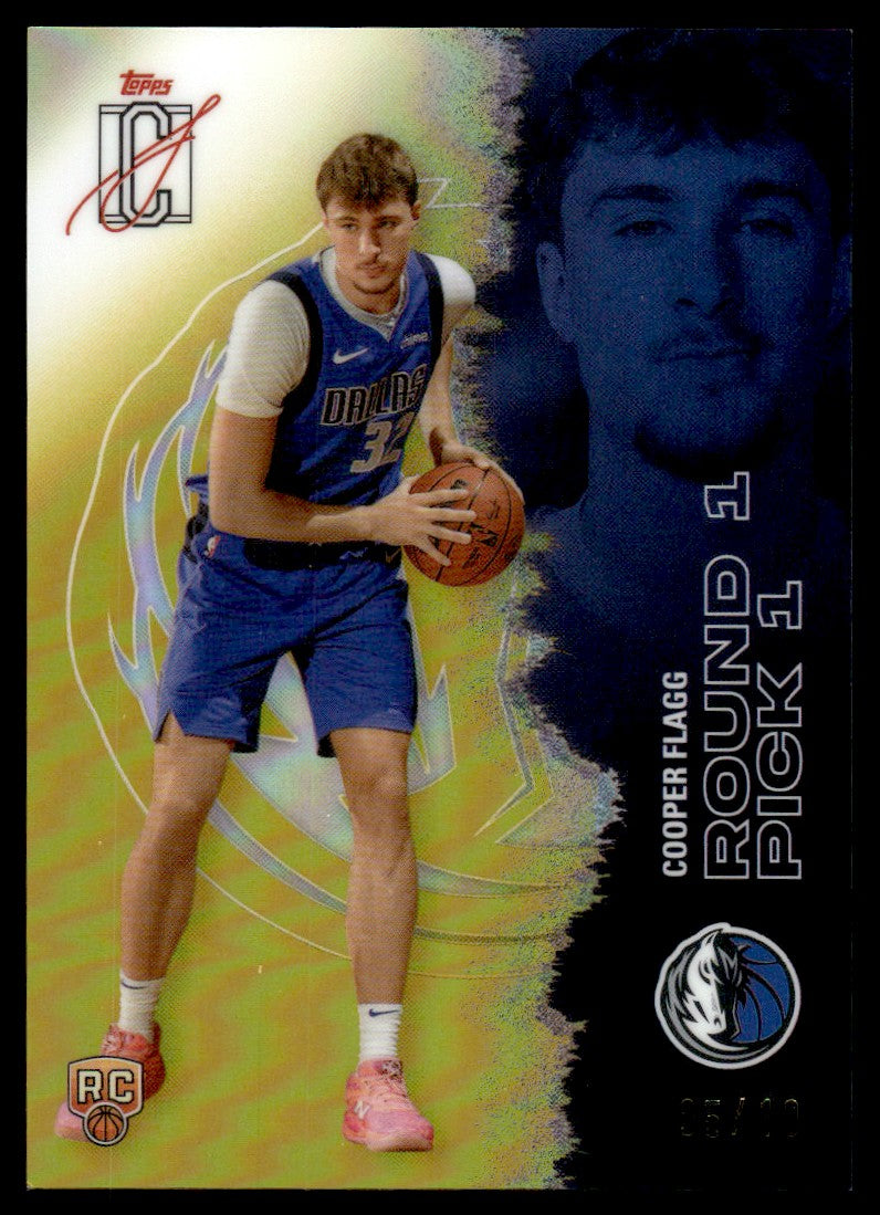 2026 Topps Signature Class #101 Cooper Flagg Rookie RC Gold Refractor /10