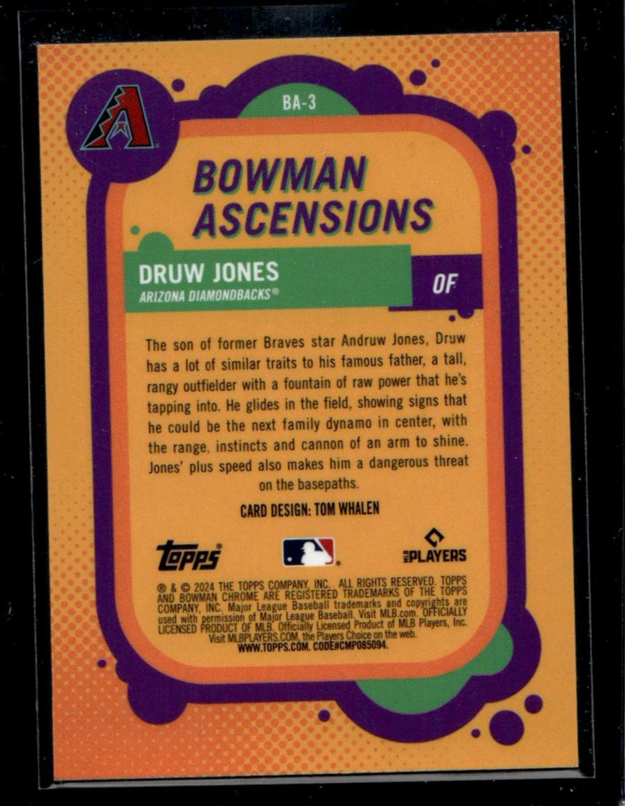 2024 Bowman Ascensions Yellow Drew Jones #BA-3 /50
