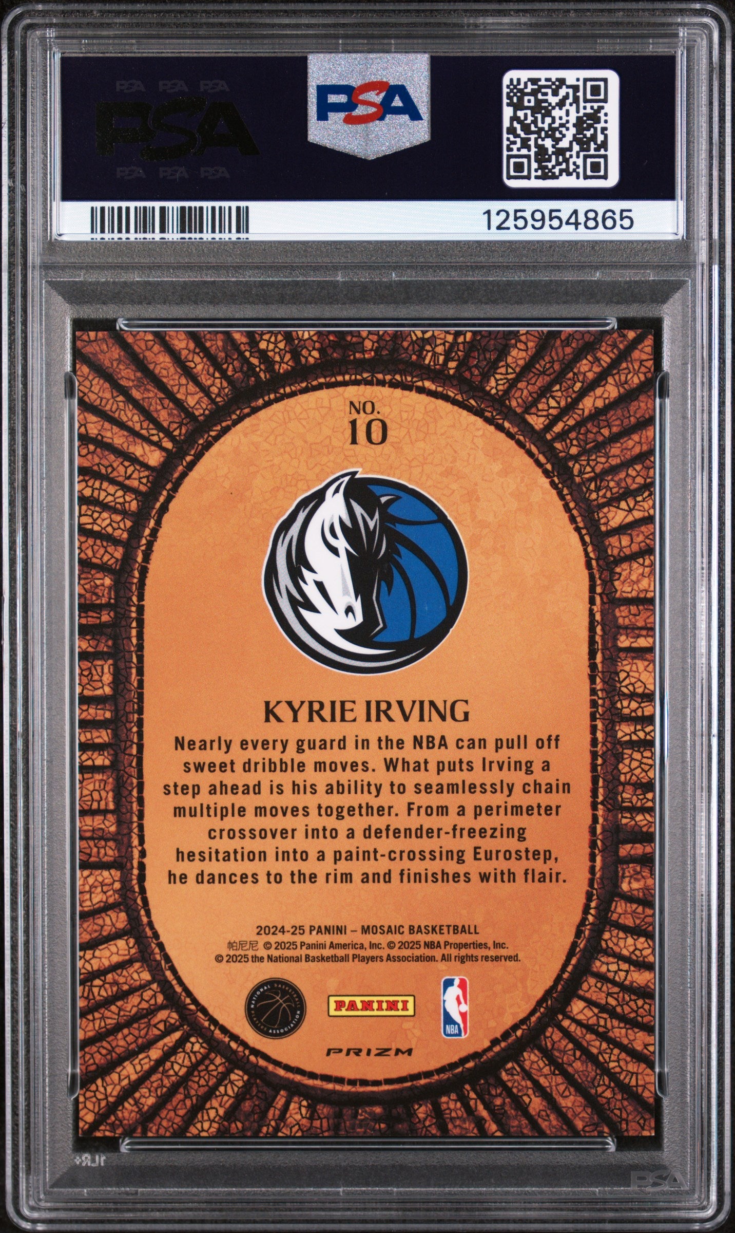 2024 Panini Mosaic Micro Mosaic Kyrie Irving #10 PSA 10