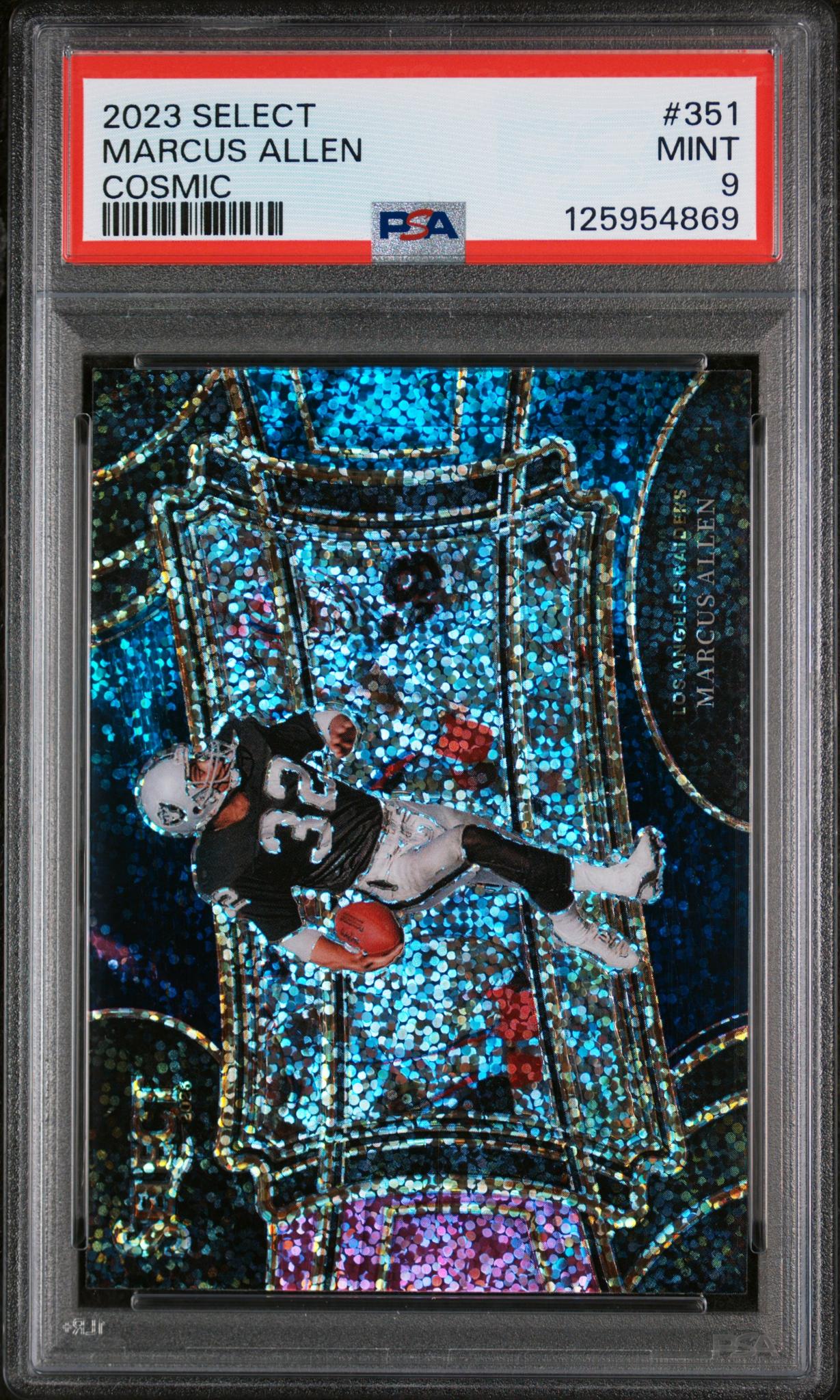 2023 Panini Select Cosmic Marcus Allen #351 PSA 9