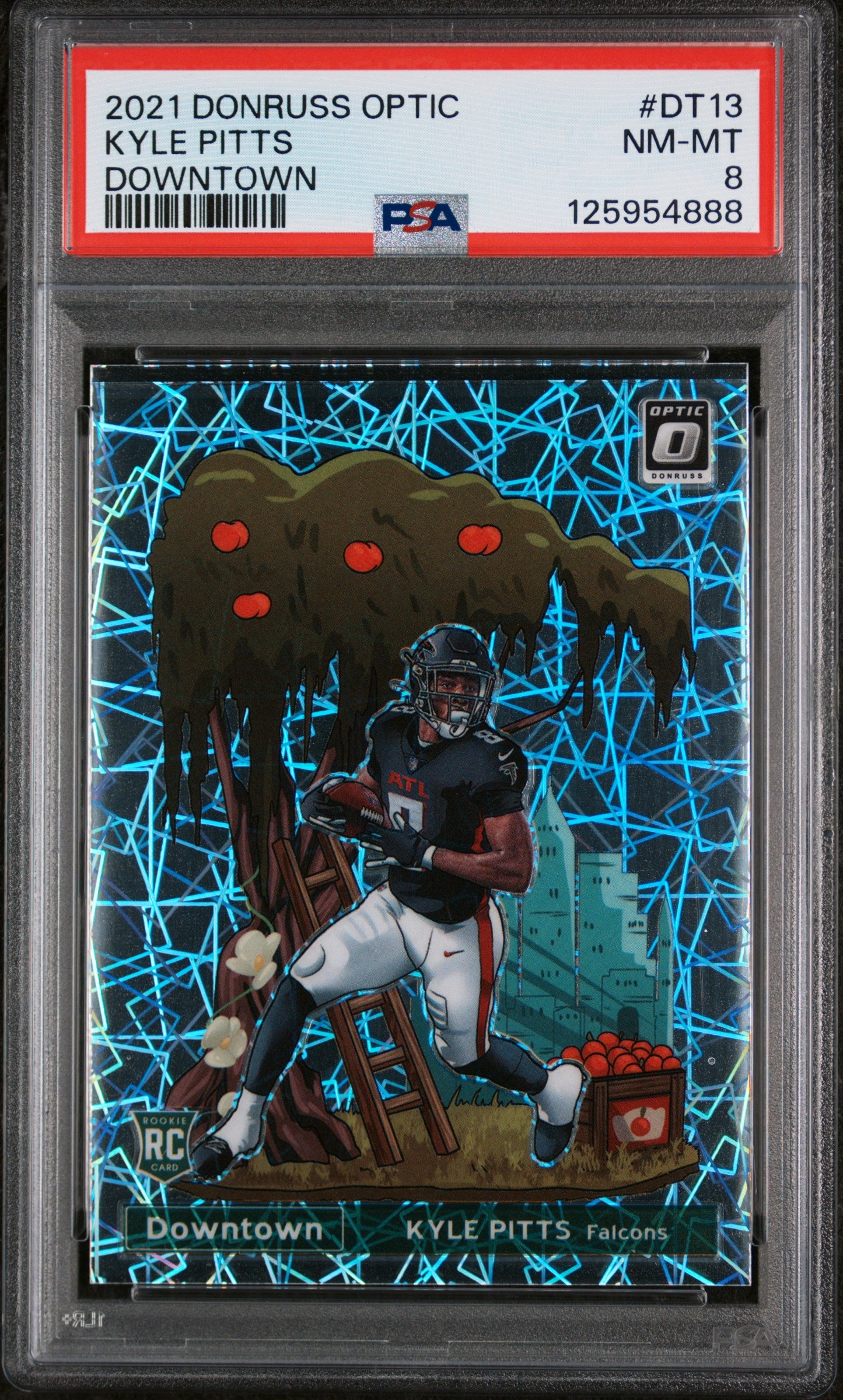 2021 Donruss Optic Downtown Kyle Pitts #DT13 PSA 8