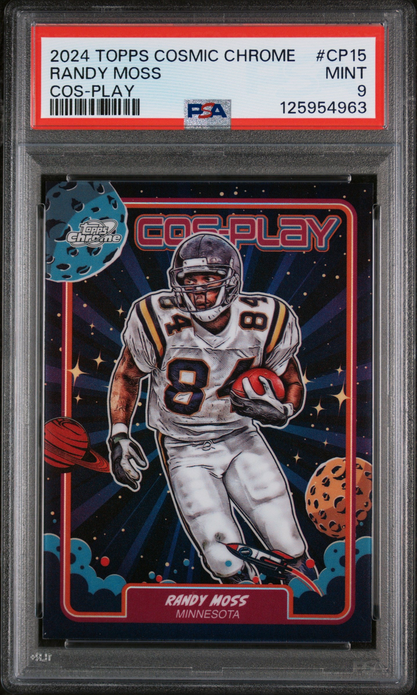 2024 Topps Cosmic Chrome Cos-Play Randy Moss #CP15 PSA 9