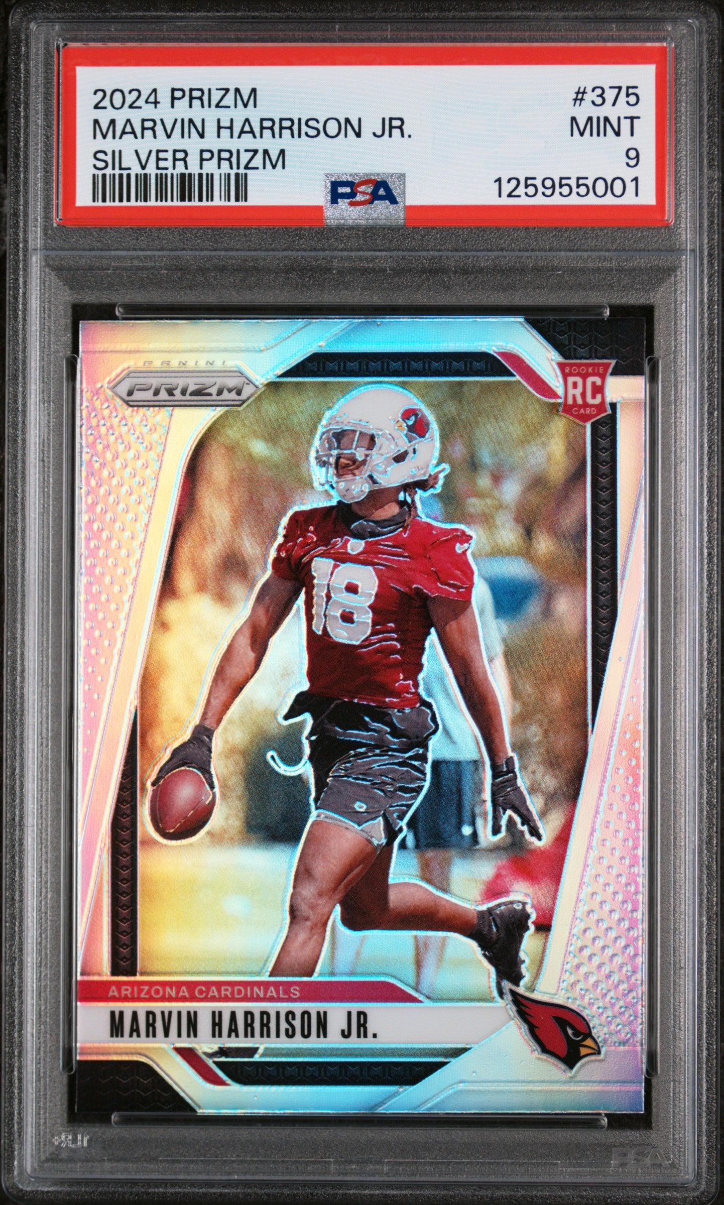2024 Panini Prizm Silver Prizm Marvin Harrison Jr. #375 PSA 9