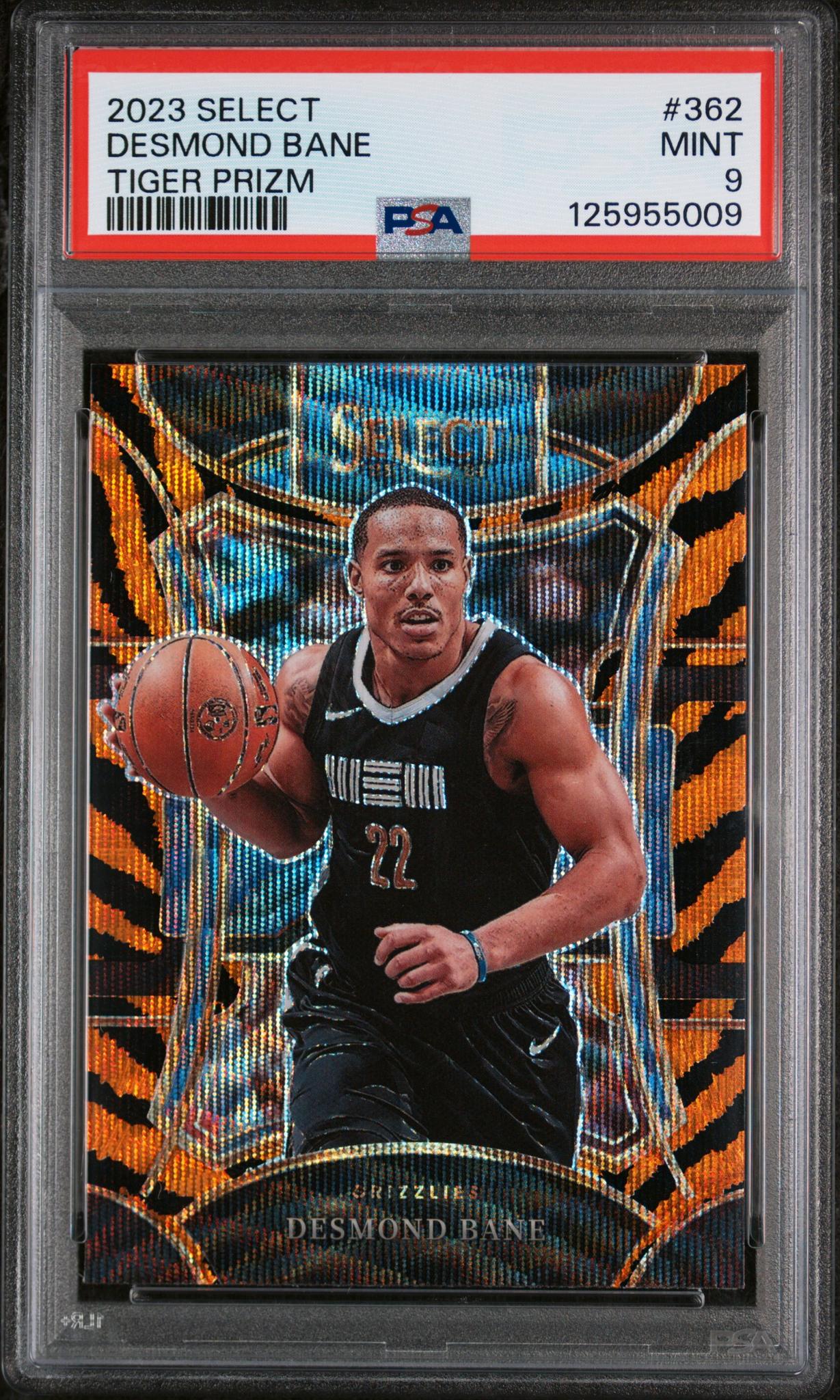 2023 Panini Select Prizms Tiger Desmond Bane #362 PSA 9
