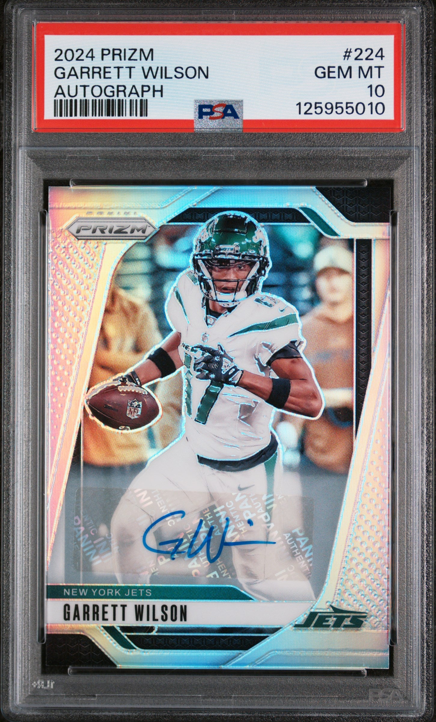 2024 Panini Prizm Rookie Autograph Garrett Wilson #224 PSA 10