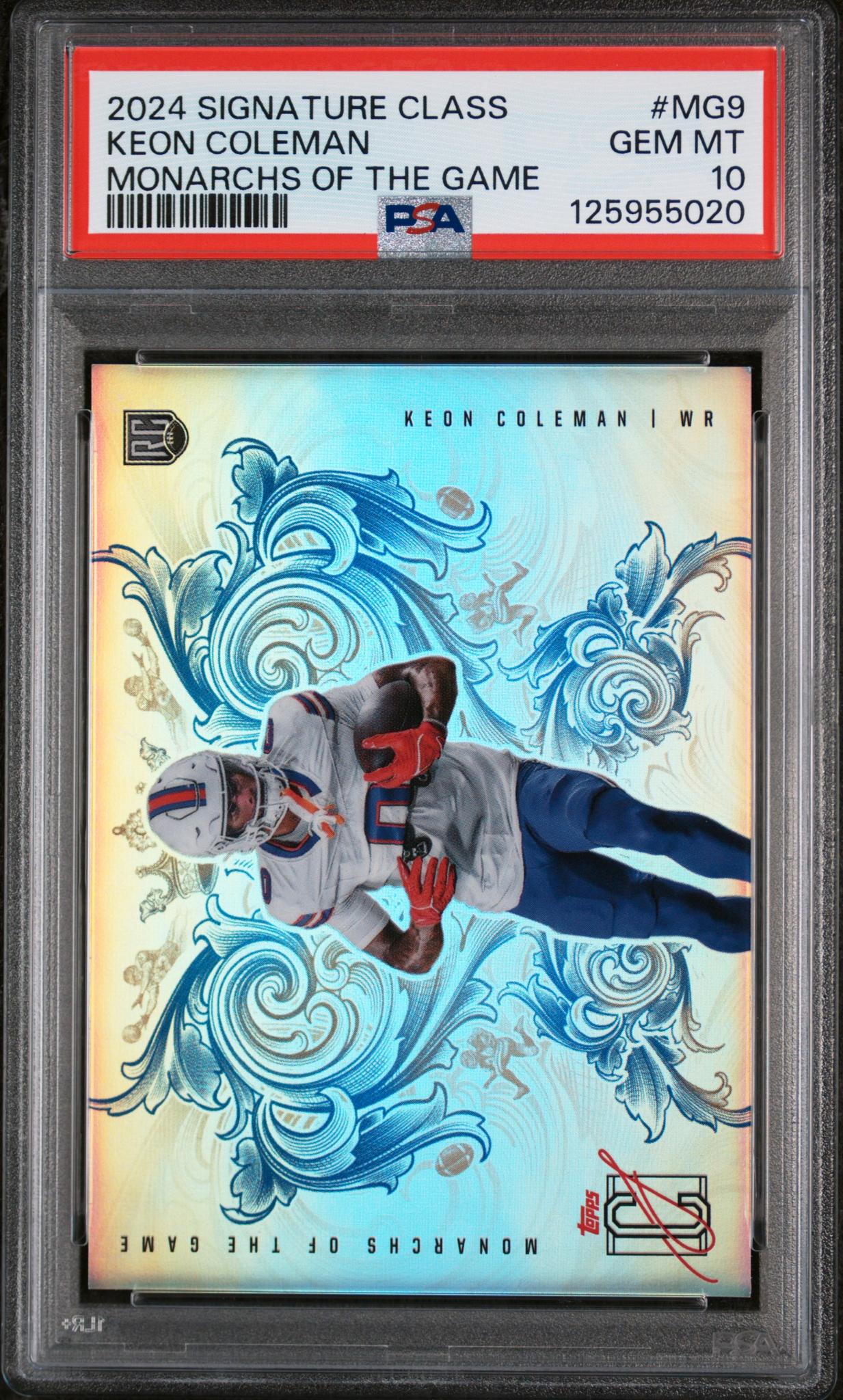 2024 Topps Signature Class Monarchs of the Game Keon Coleman #MG9 PSA 10