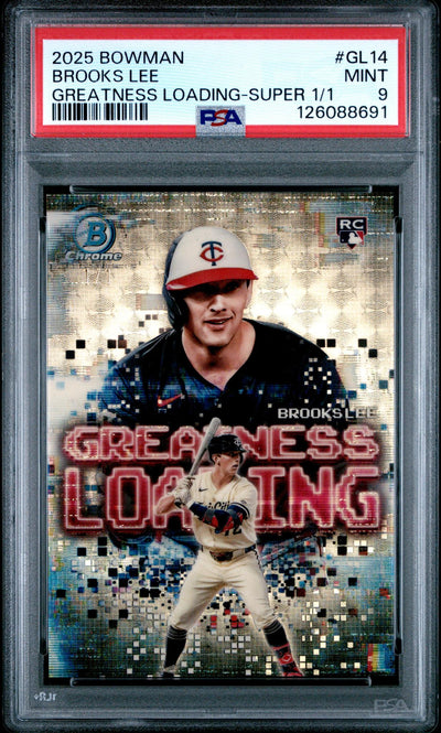 2025 Bowman Brooks Lee #GL-14 Greatness Loading Superfractor 1/1 PSA 9