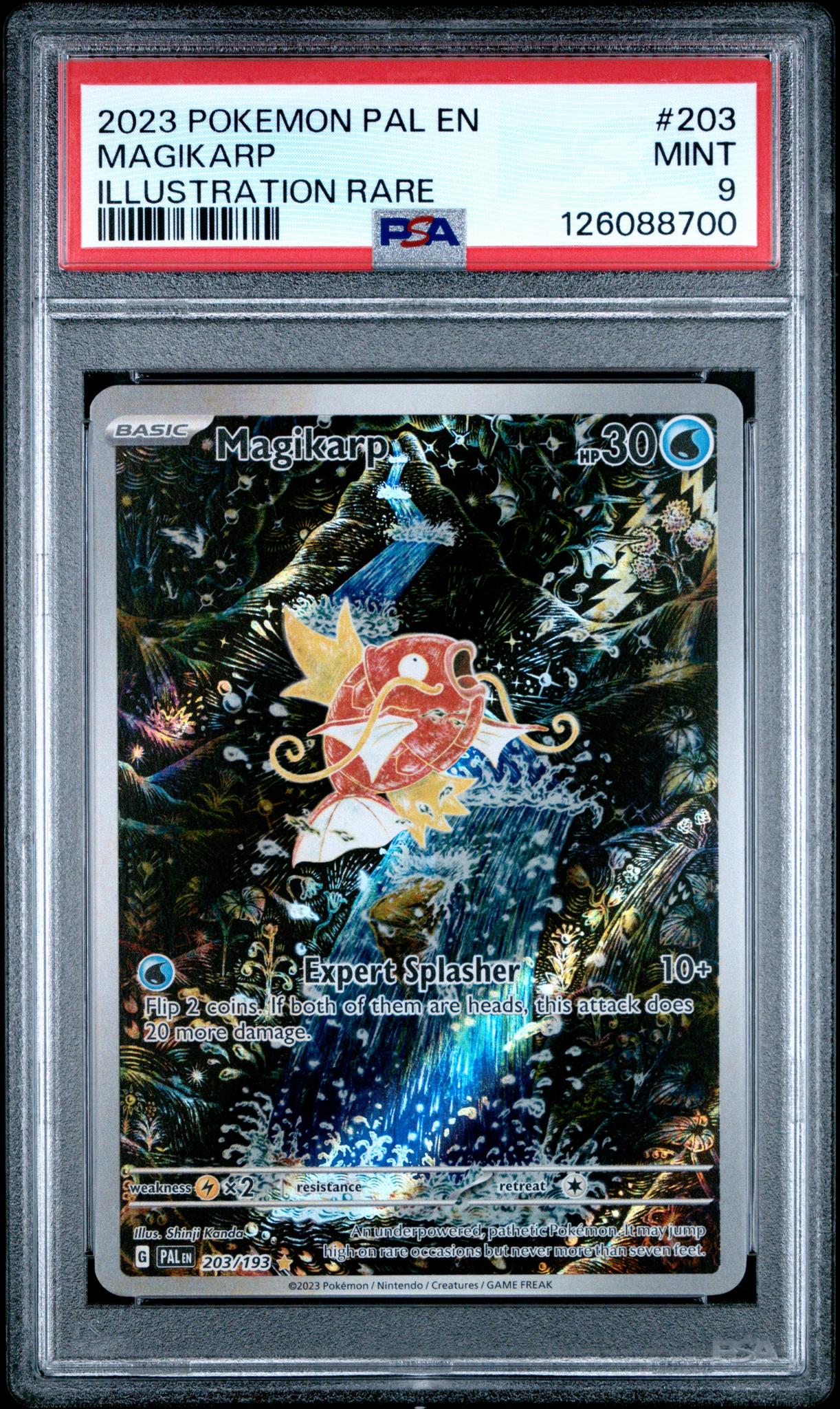 2023 Pokemon #203 Magikarp Illustration Rare PSA 9