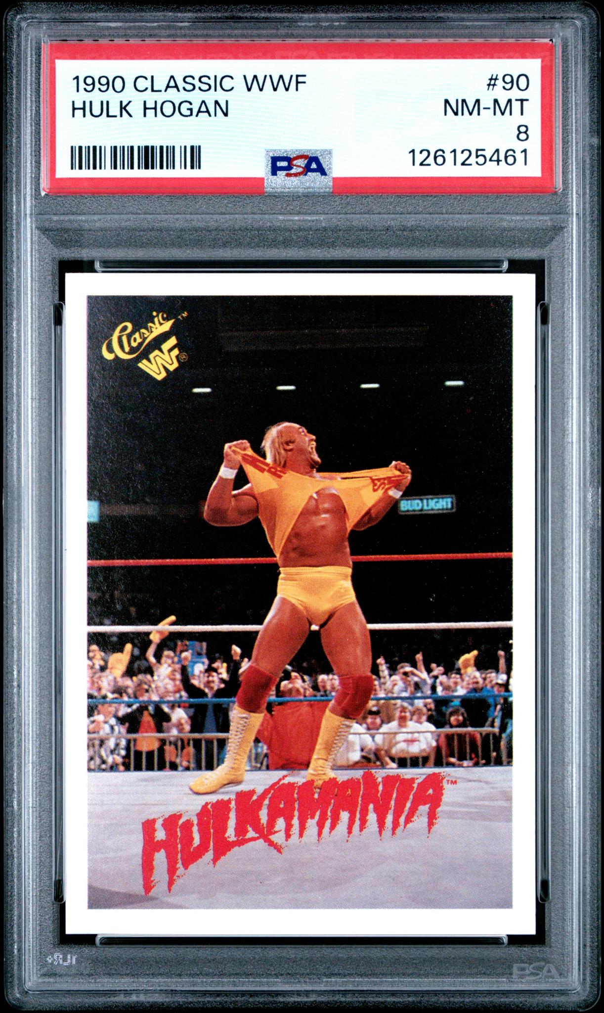 1990 Classic WWF Hulk Hogan #90 PSA 8