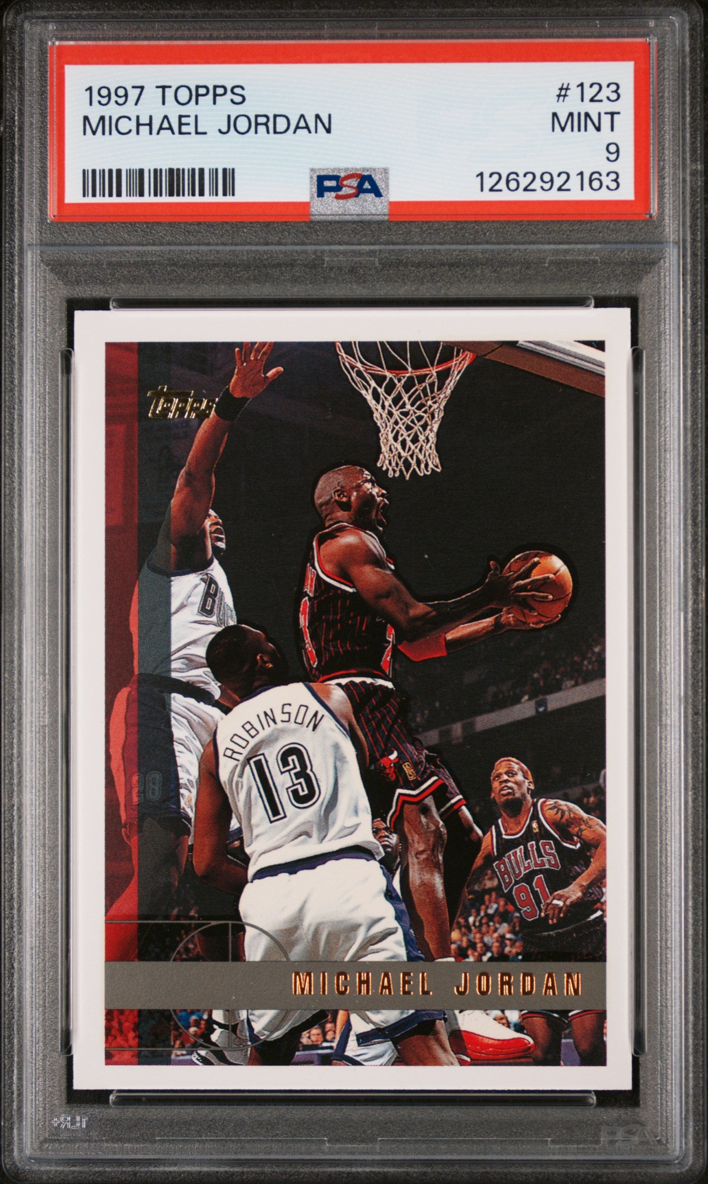 1997 Topps Michael Jordan #123 PSA 9