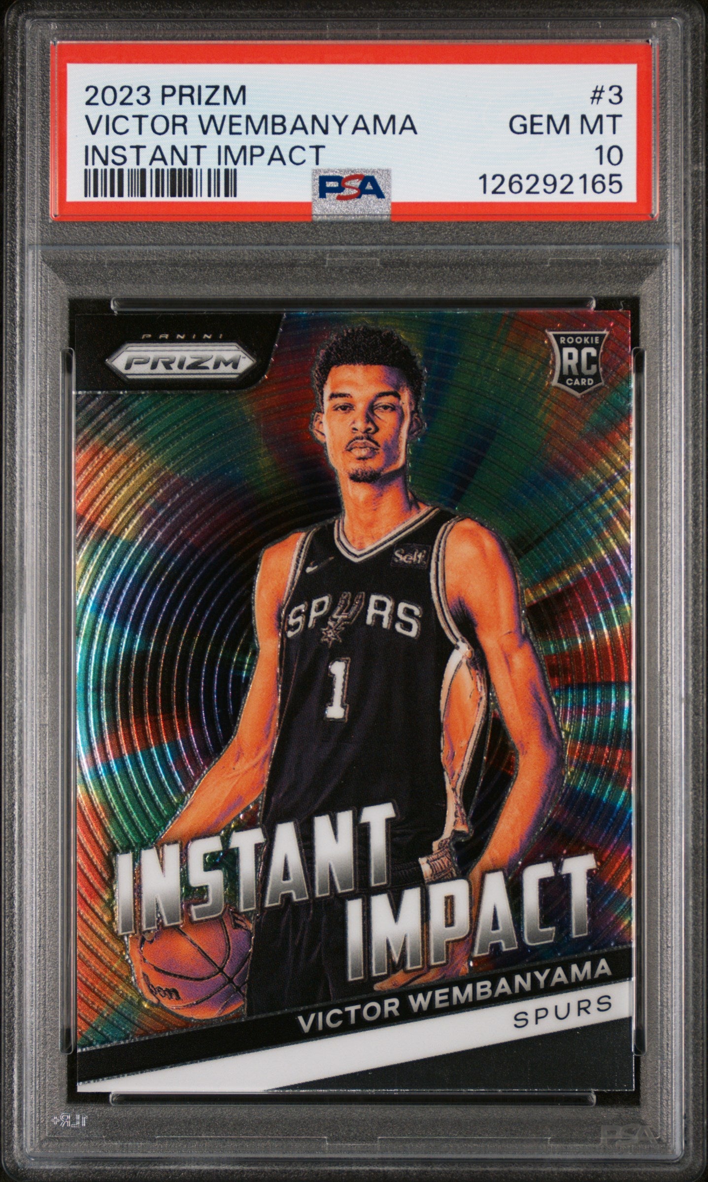 2023 Panini Prizm Instant Impact Victor Wembanyama #3 RC PSA 10
