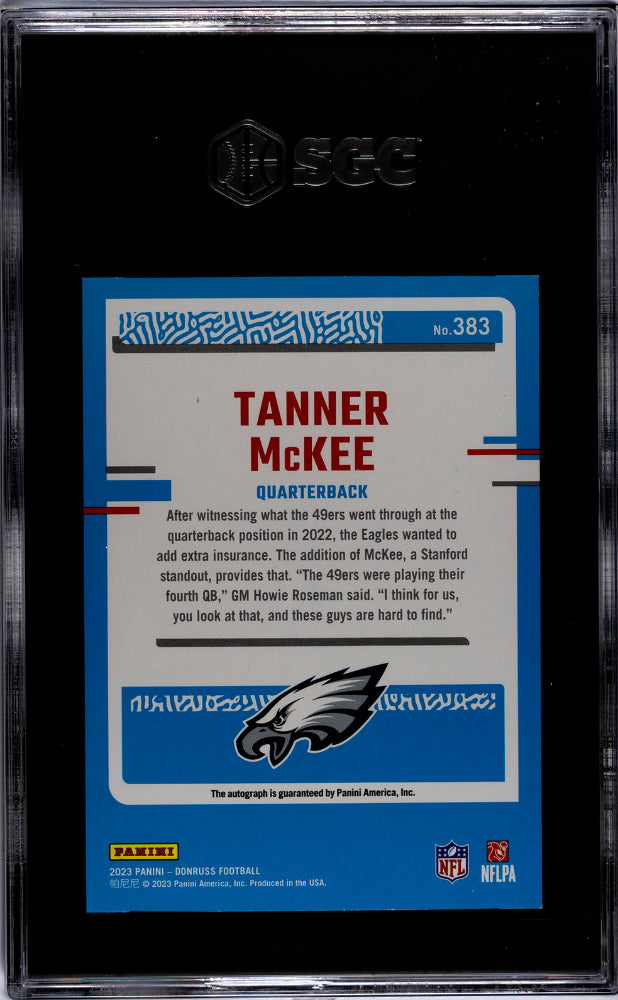 2023 Donruss #383 Tanner Mckee Auto. SGC 9