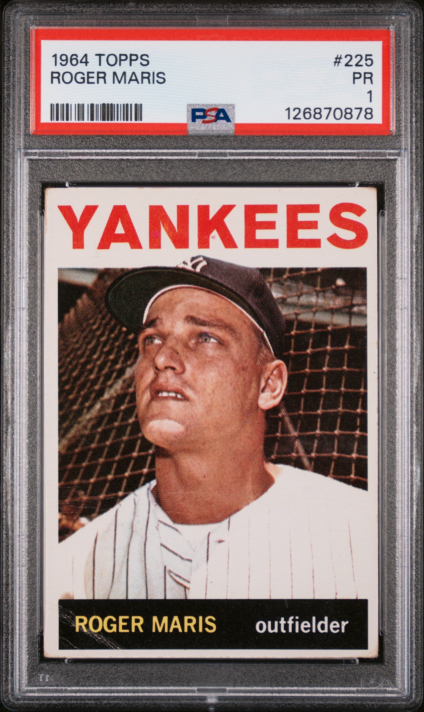 1964 Topps Roger Maris #225 PSA 1