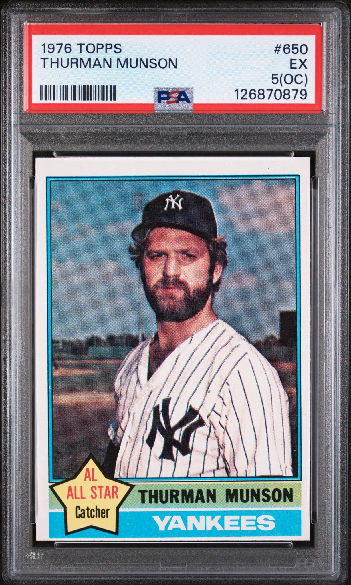 1976 Topps Thurman Munson #650 PSA 5