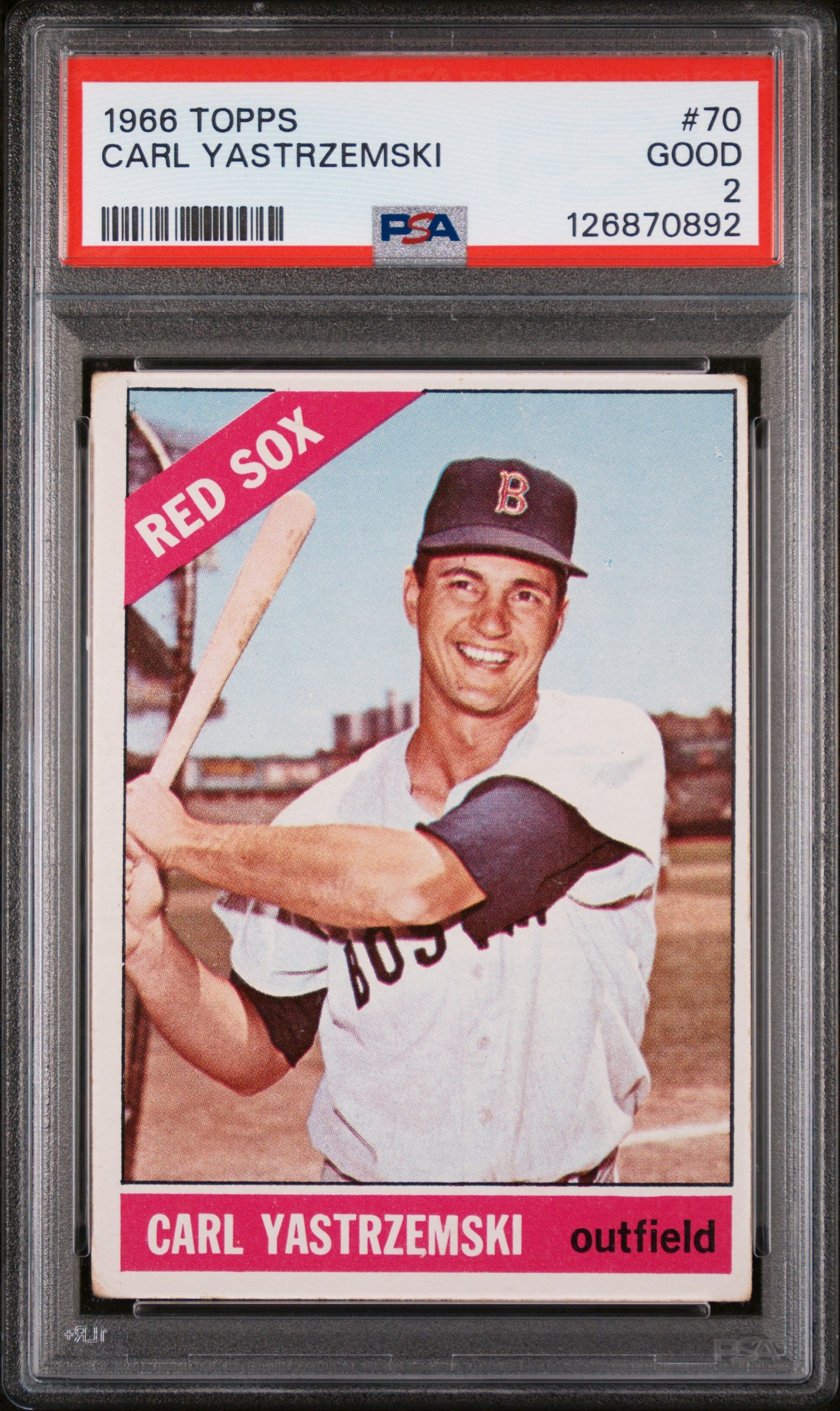 1966 Topps Carl Yastrzemski #70 PSA 2