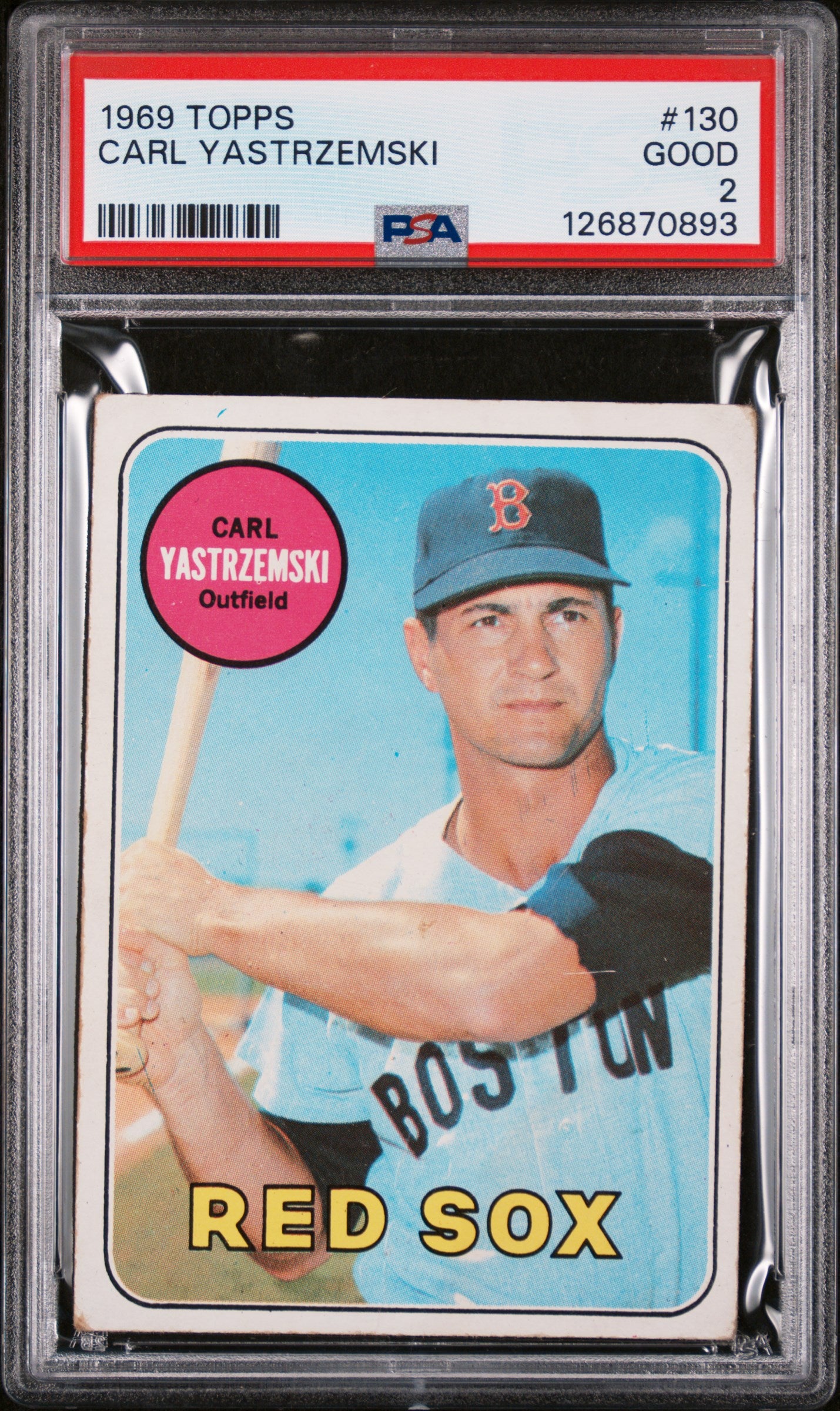 1969 Topps Carl Yastrzemski #130 PSA 2