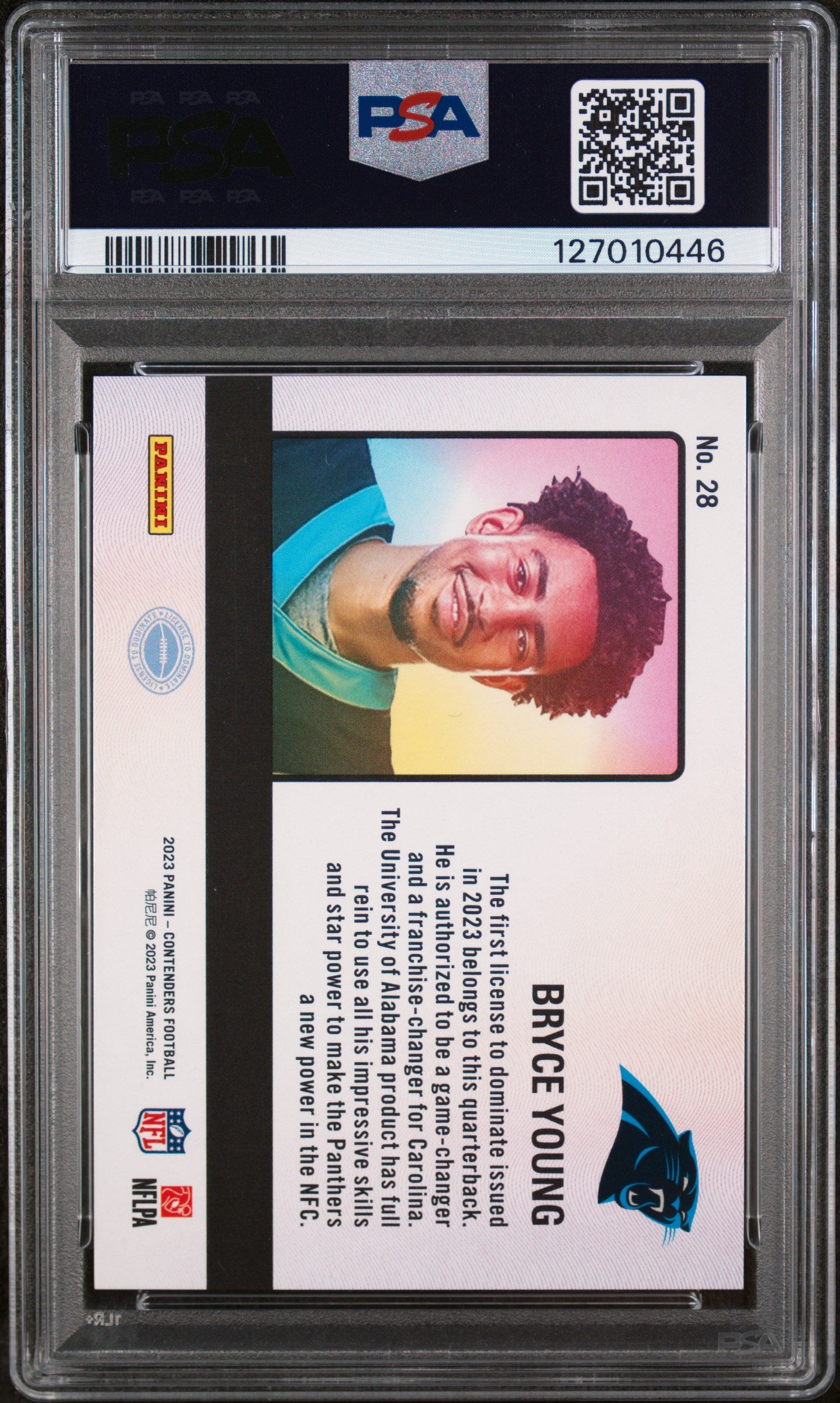 2023 Panini Contenders License To Dominate Bryce Young #28 PSA 10