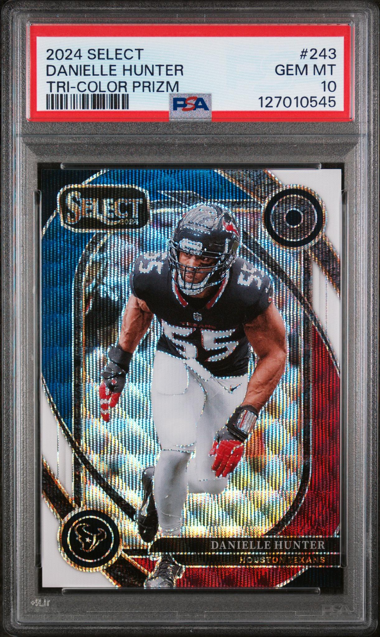 2024 Panini Select Prizm Tri Color Danielle Hunter #243 /149 PSA 10