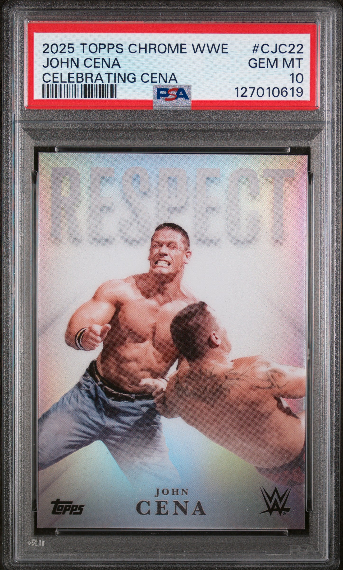 2025 Topps Chrome WWE Celebrating Cena John Cena #CJC-22 PSA 10