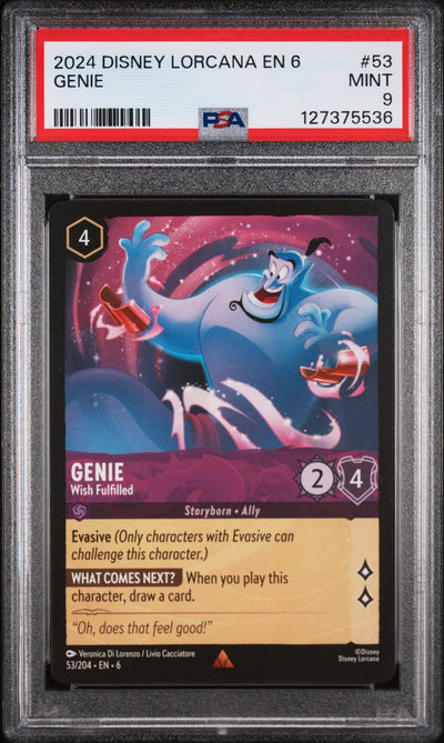 2024 Disney Lorcana Genie #53 PSA 9