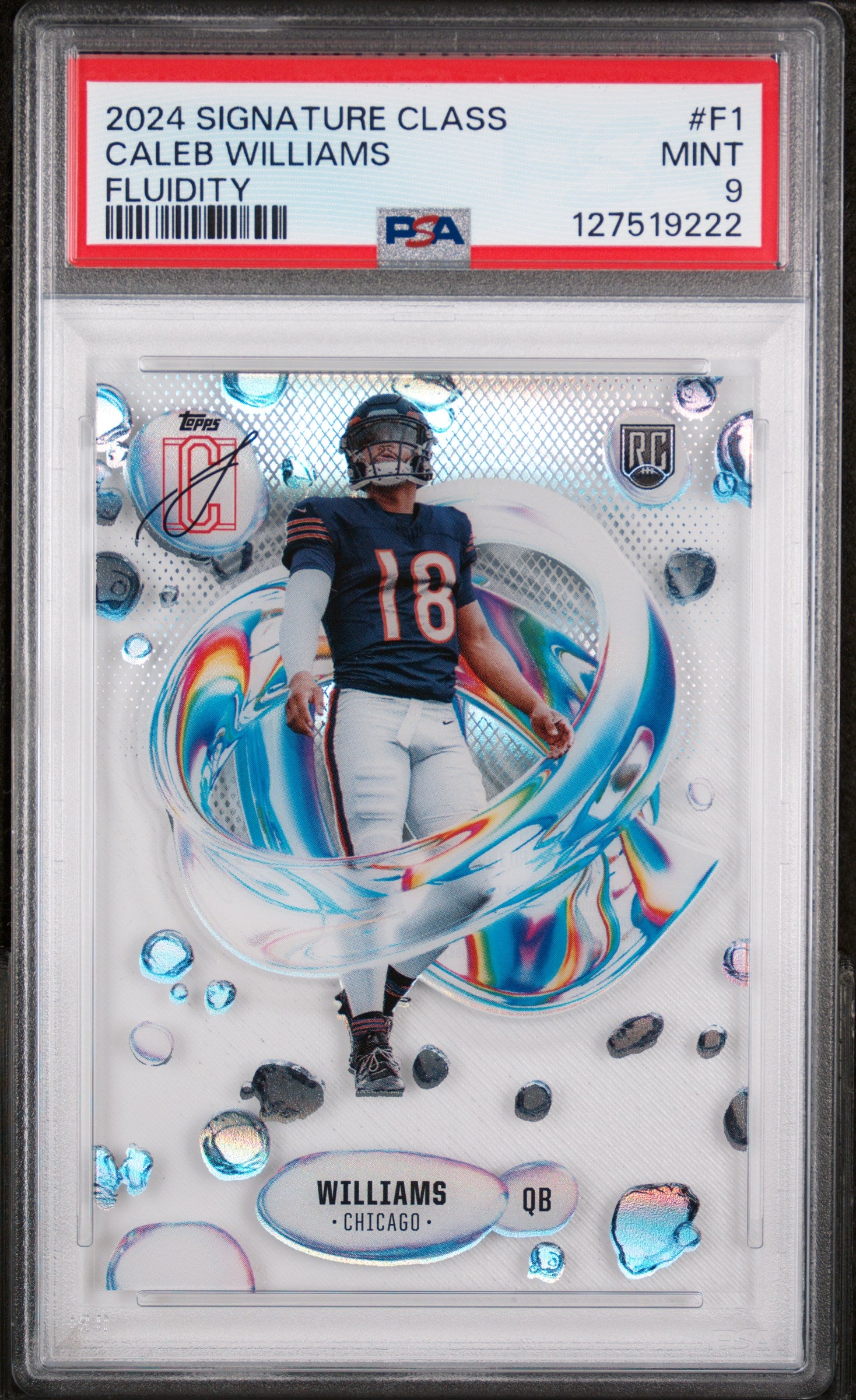 2024 Topps Signature Class Caleb Williams #F-1 PSA 9