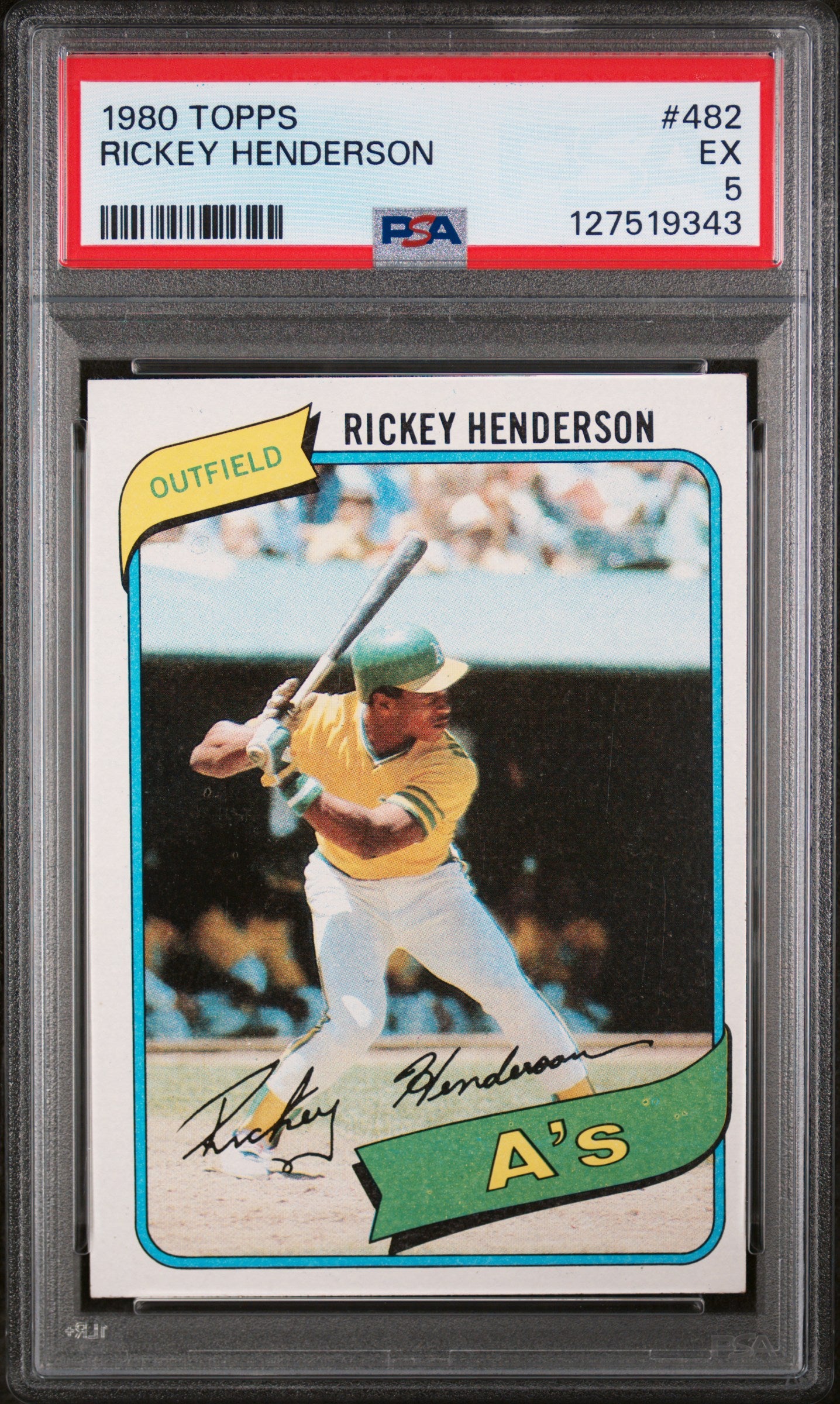 1980 Topps Rickey Henderson #482 PSA 5