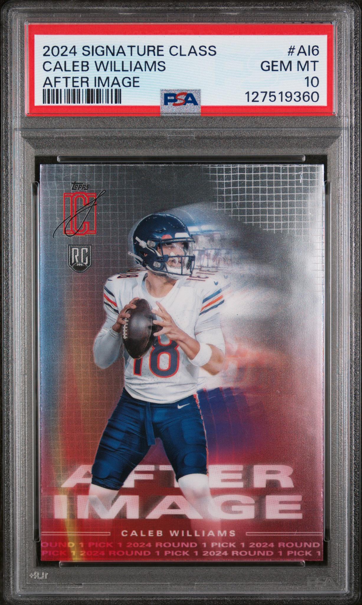 2024 Topps Signature Class After Image Caleb Williams #AI6 PSA 10