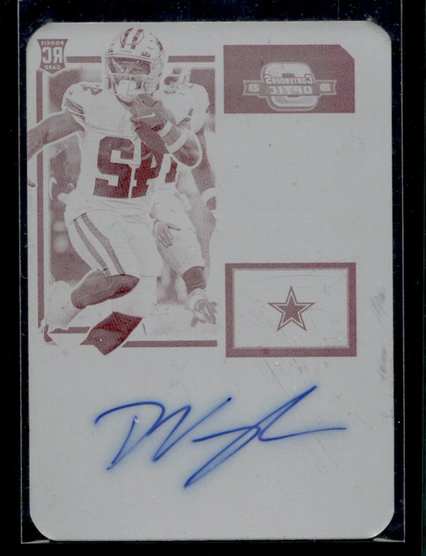 2023 Panini Contenders Optic Red Deuce Vaughn #108 RC Auto 1/1