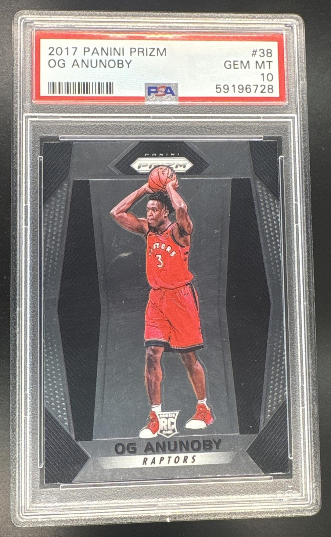 2017 Panini Prizm OG Anunoby #38 PSA 10