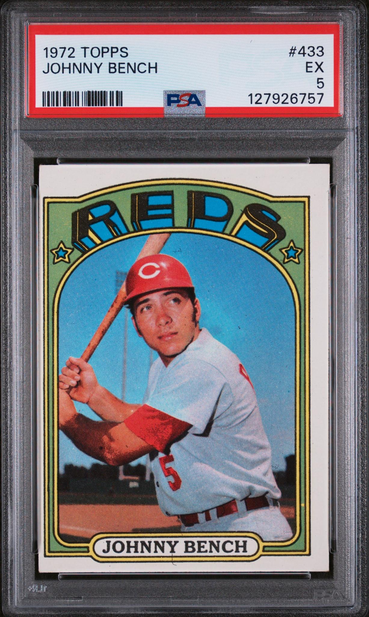 1972 Topps Johnny Bench #433 PSA 5
