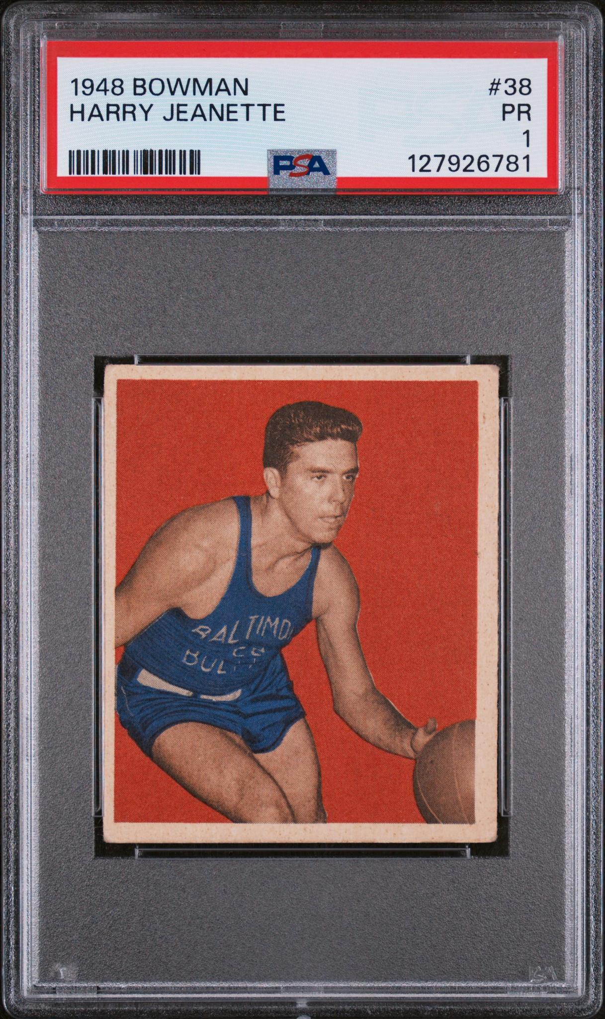 1948 Bowman Buddy Jeanette #38 PSA 1