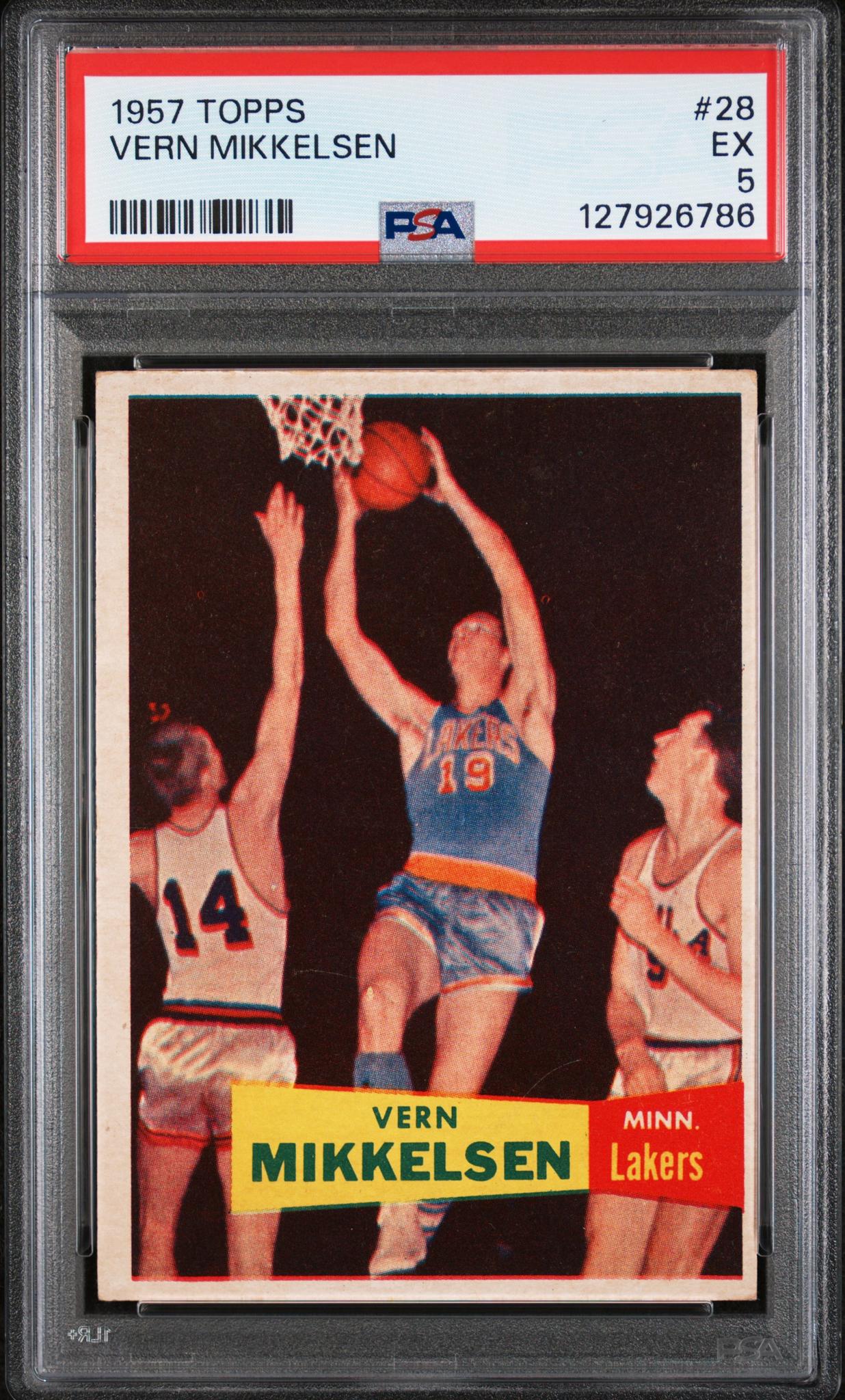 1957 Topps Vern Mikkelsen #28 PSA 5