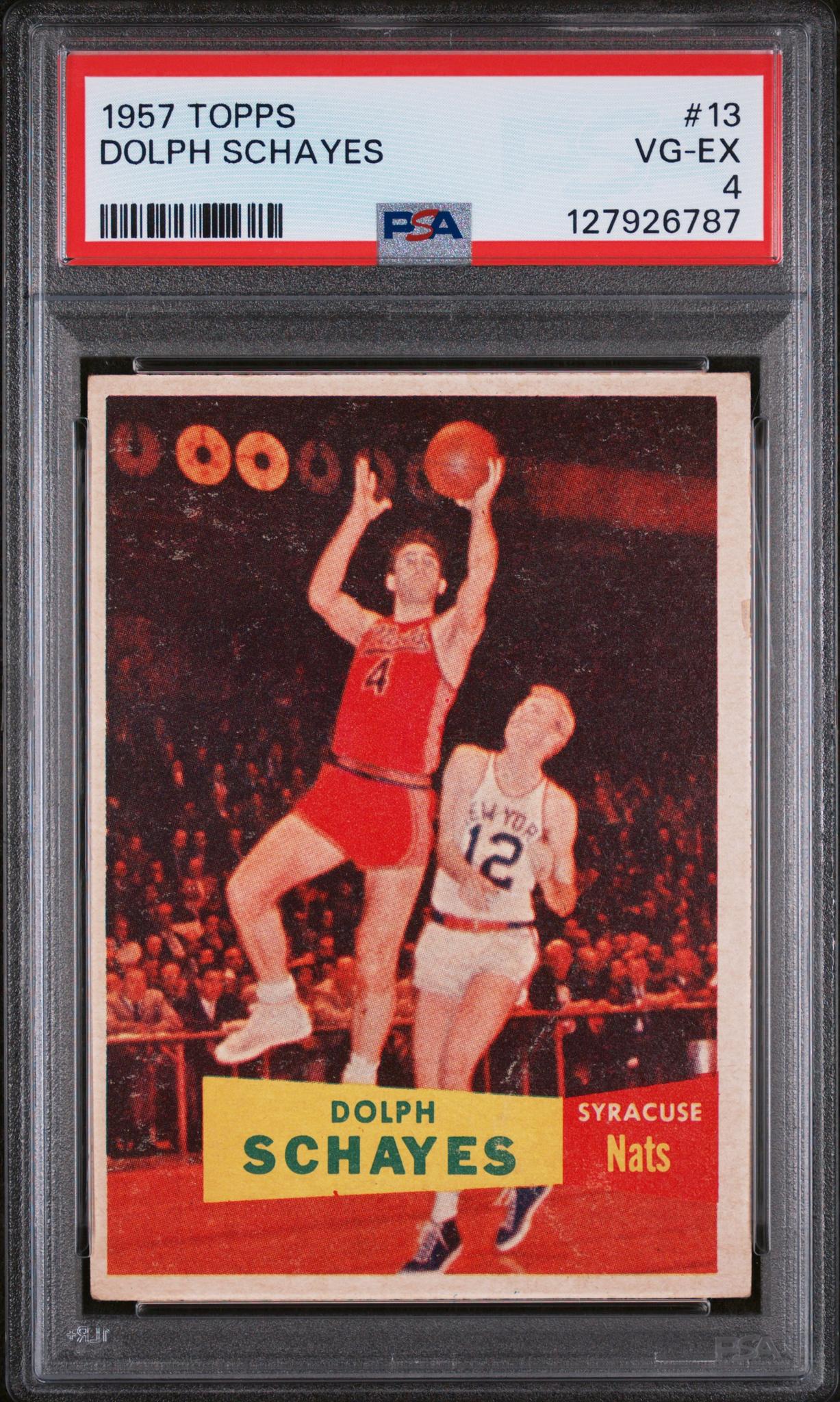 1957 Topps Dolph Schayes #13 PSA 4