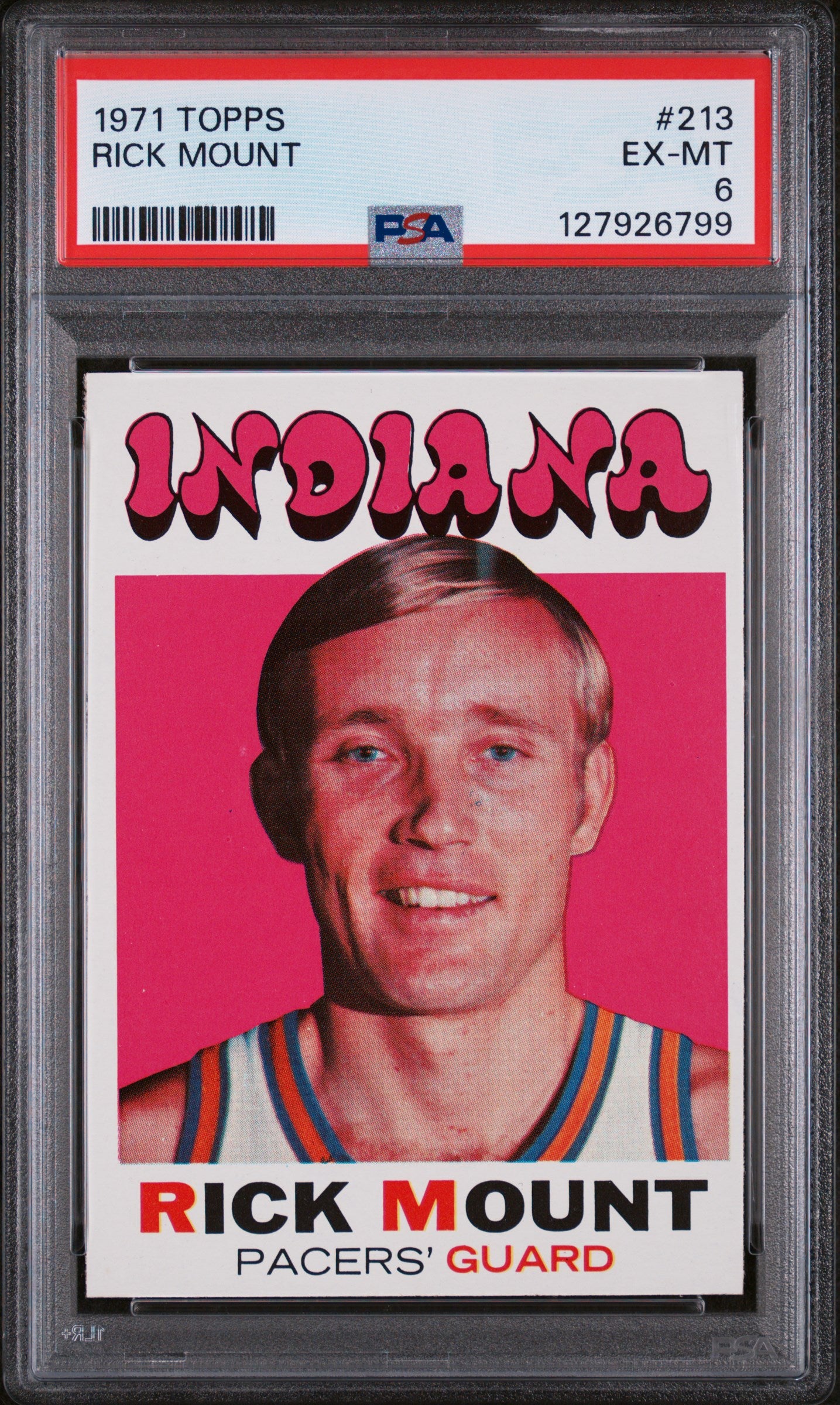 1971 Topps Rick Mount #213 PSA 6