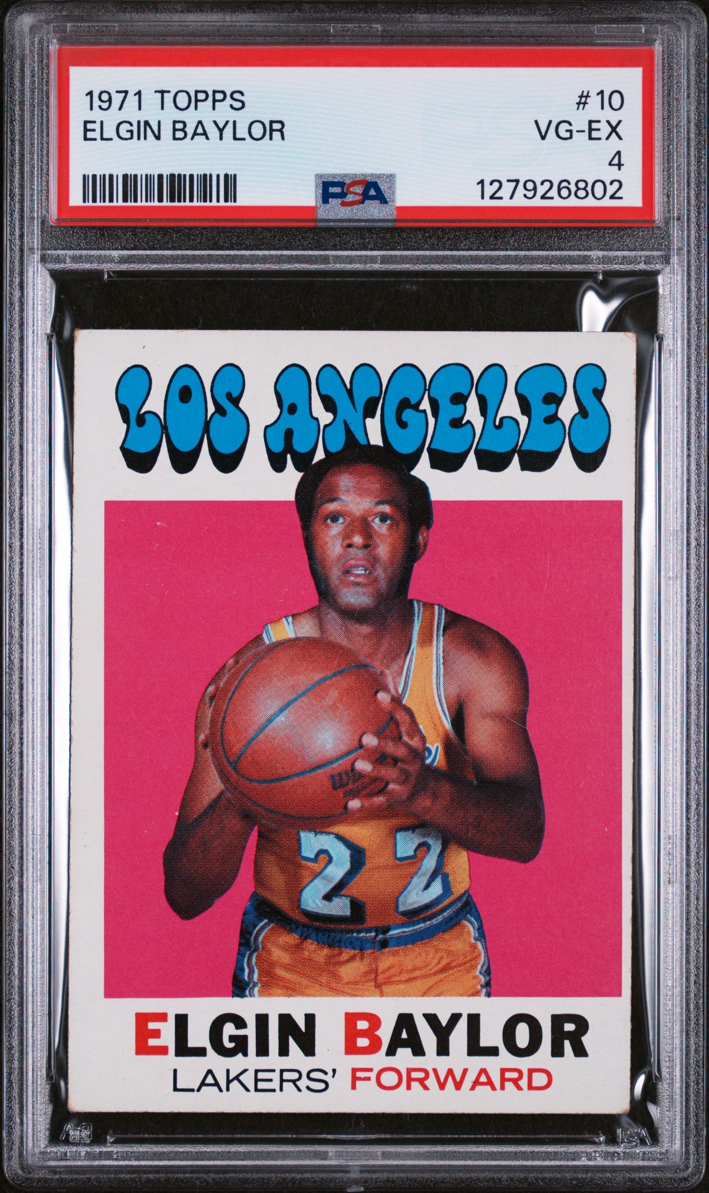 1971 Topps Elgin Baylor #10 PSA 4